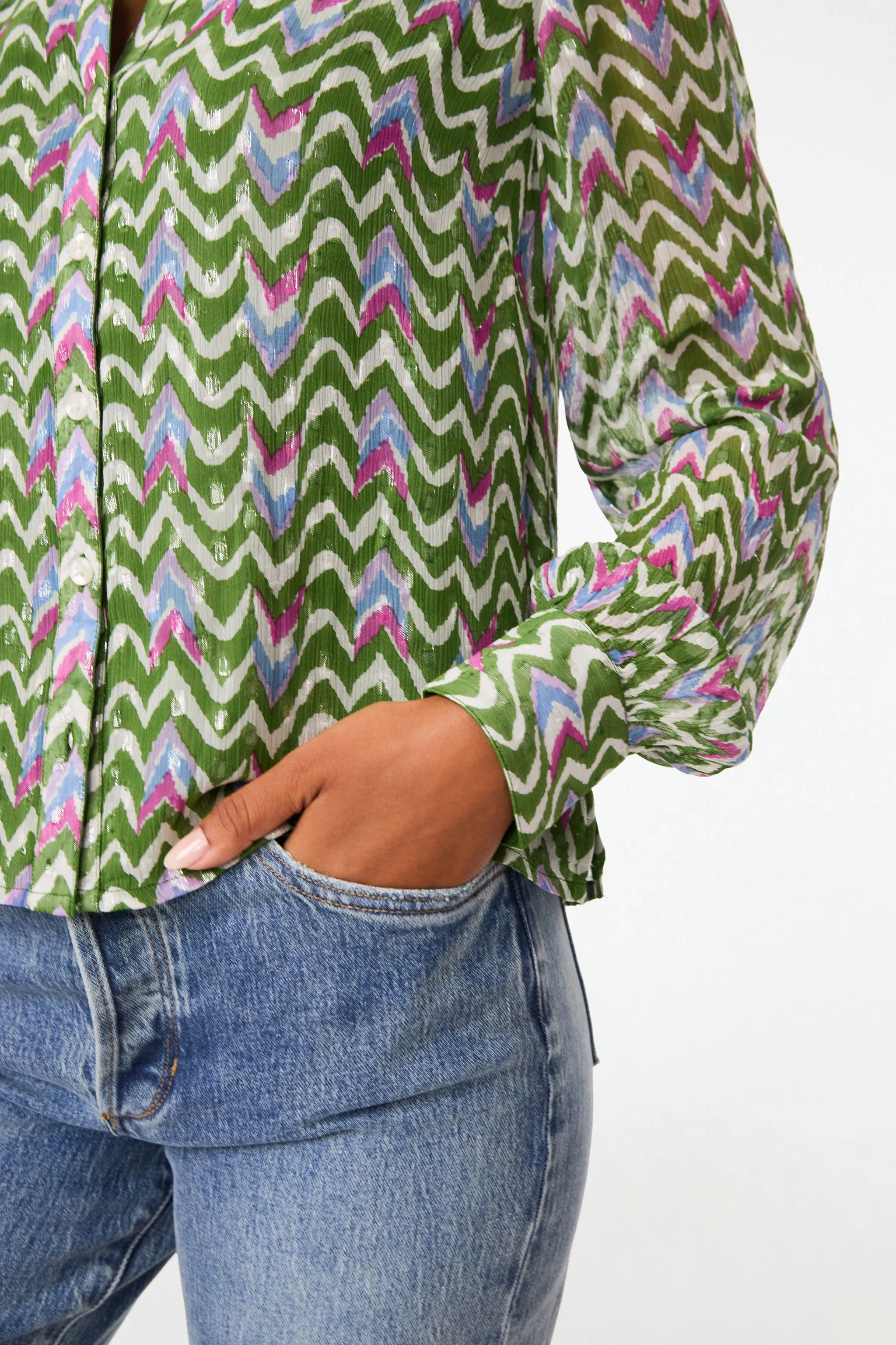 Olivia Ikat Sylvia Top sold by Roller Rabbit product image thumbnail 3