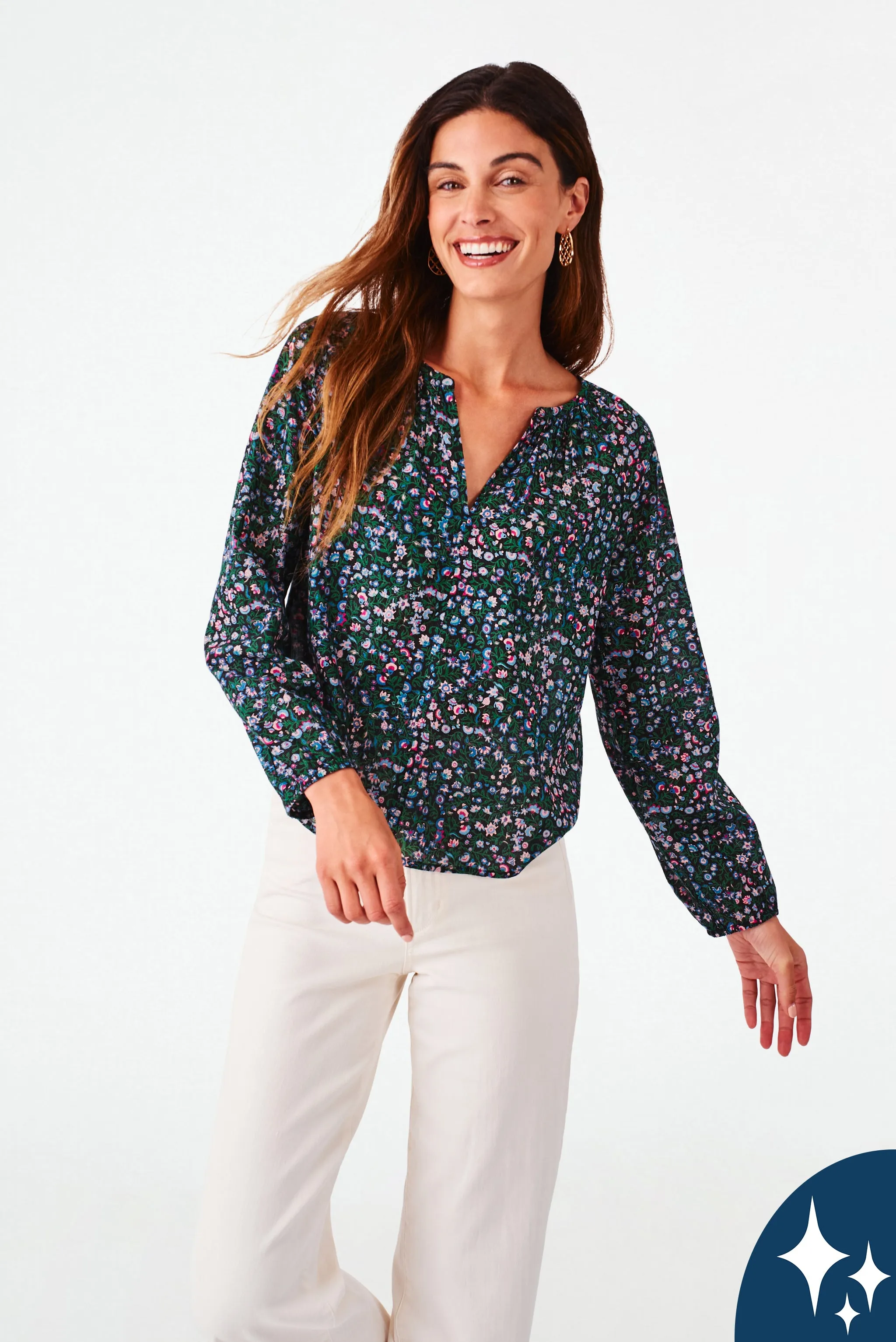 Moonflower Lucy Top sold by Roller Rabbit