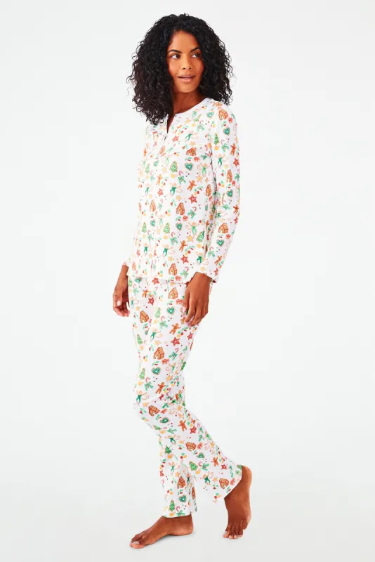 Gingerbread Party Pajamas sold by Roller Rabbit