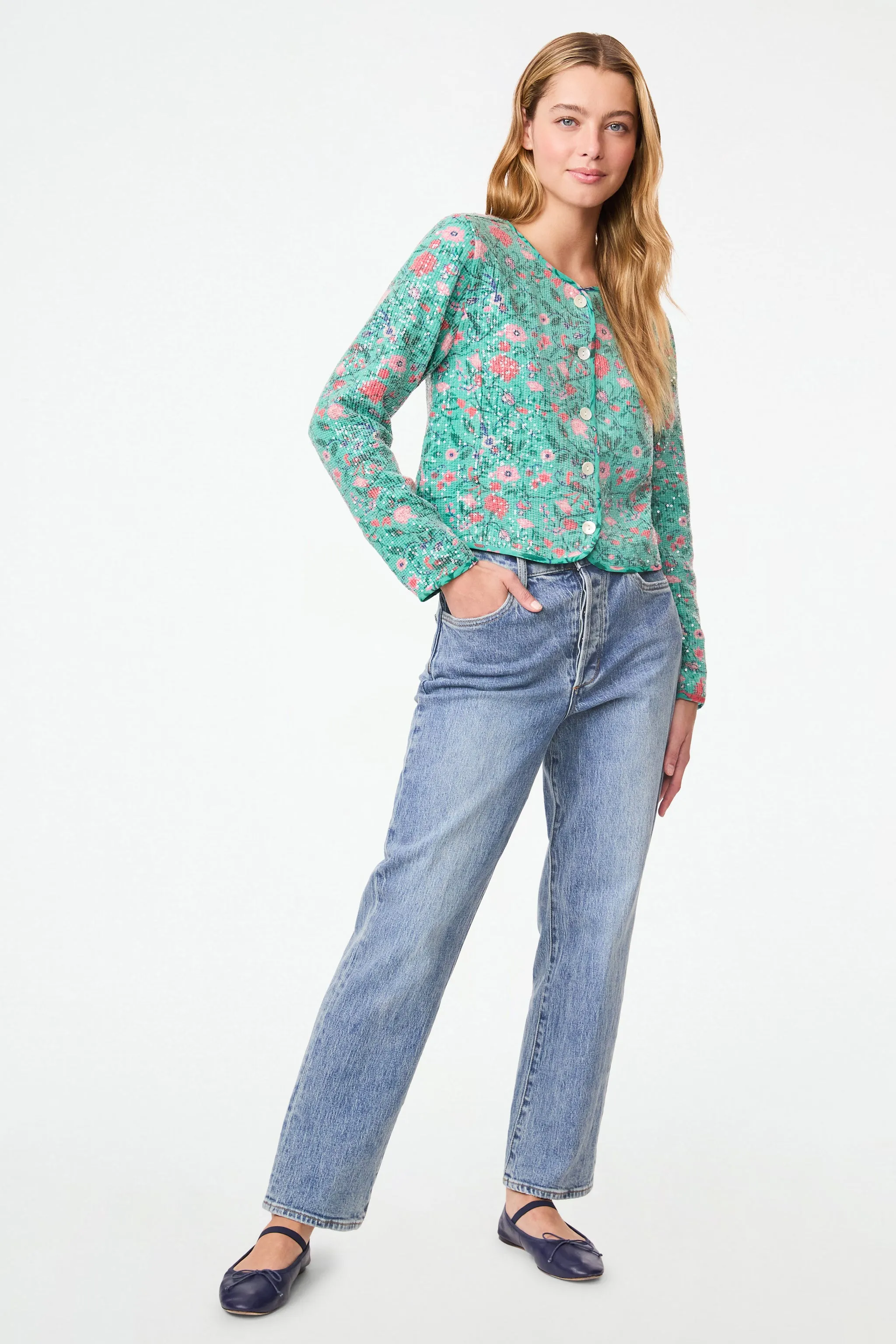 Pavone Floral Rosana Jacket sold by Roller Rabbit product image thumbnail 4