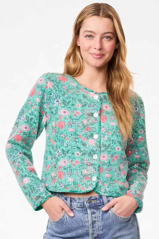 Pavone Floral Rosana Jacket sold by Roller Rabbit