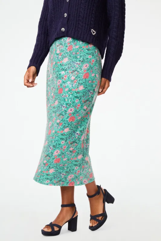 Pavone Floral Natalie Skirt made by Roller Rabbit