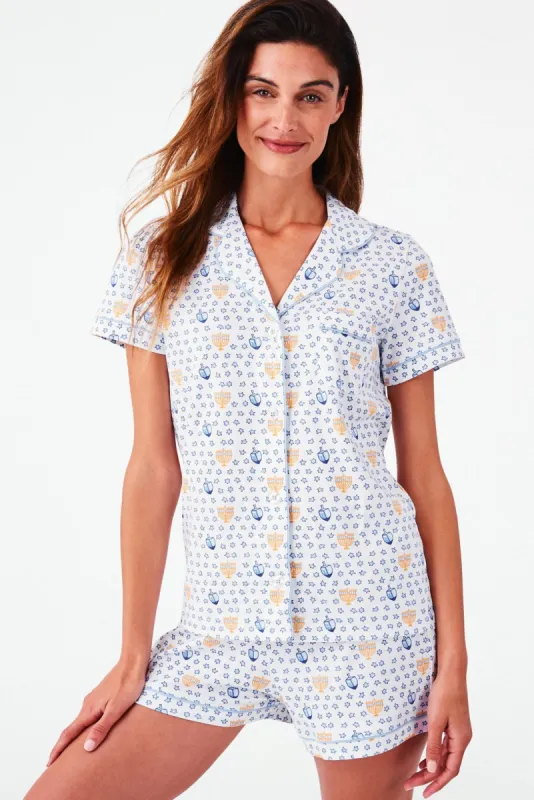 Festival Of Lights Polo Pajamas sold by Roller Rabbit