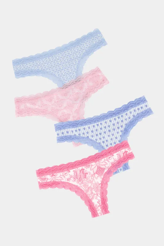 Classic Core Thong 4 Pack sold by Roller Rabbit