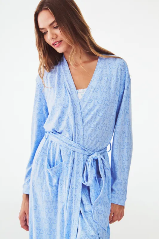 Lovely Monkey Robin Robe made by Roller Rabbit