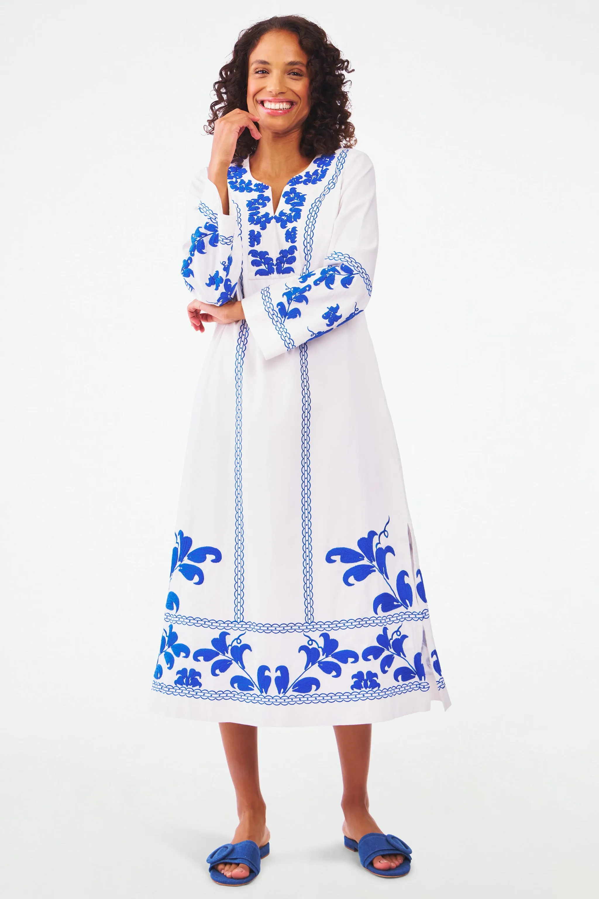 Freesia Embroidery Astrella Kurta sold by Roller Rabbit product image thumbnail 2