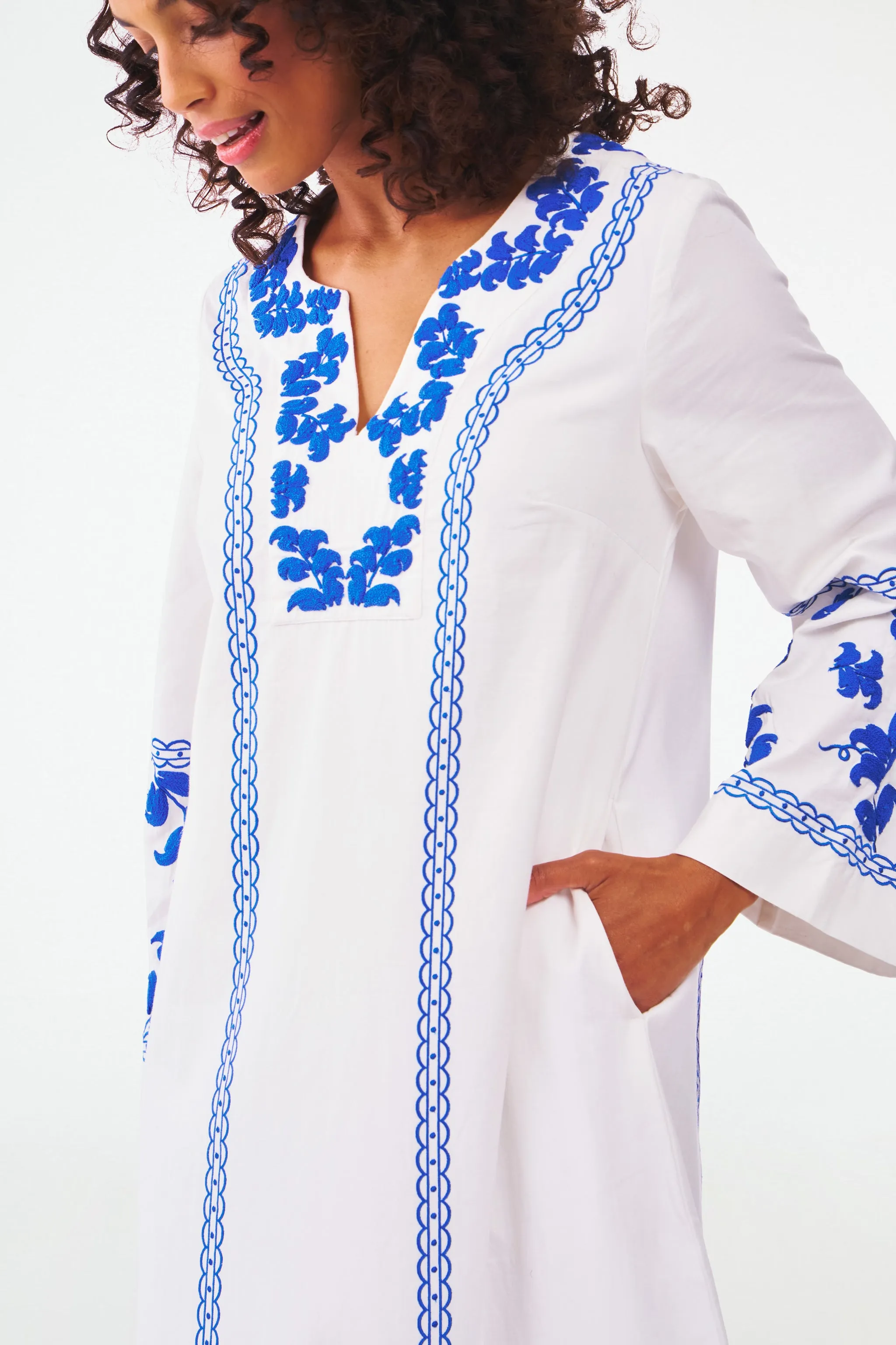 Freesia Embroidery Astrella Kurta sold by Roller Rabbit product image thumbnail 3