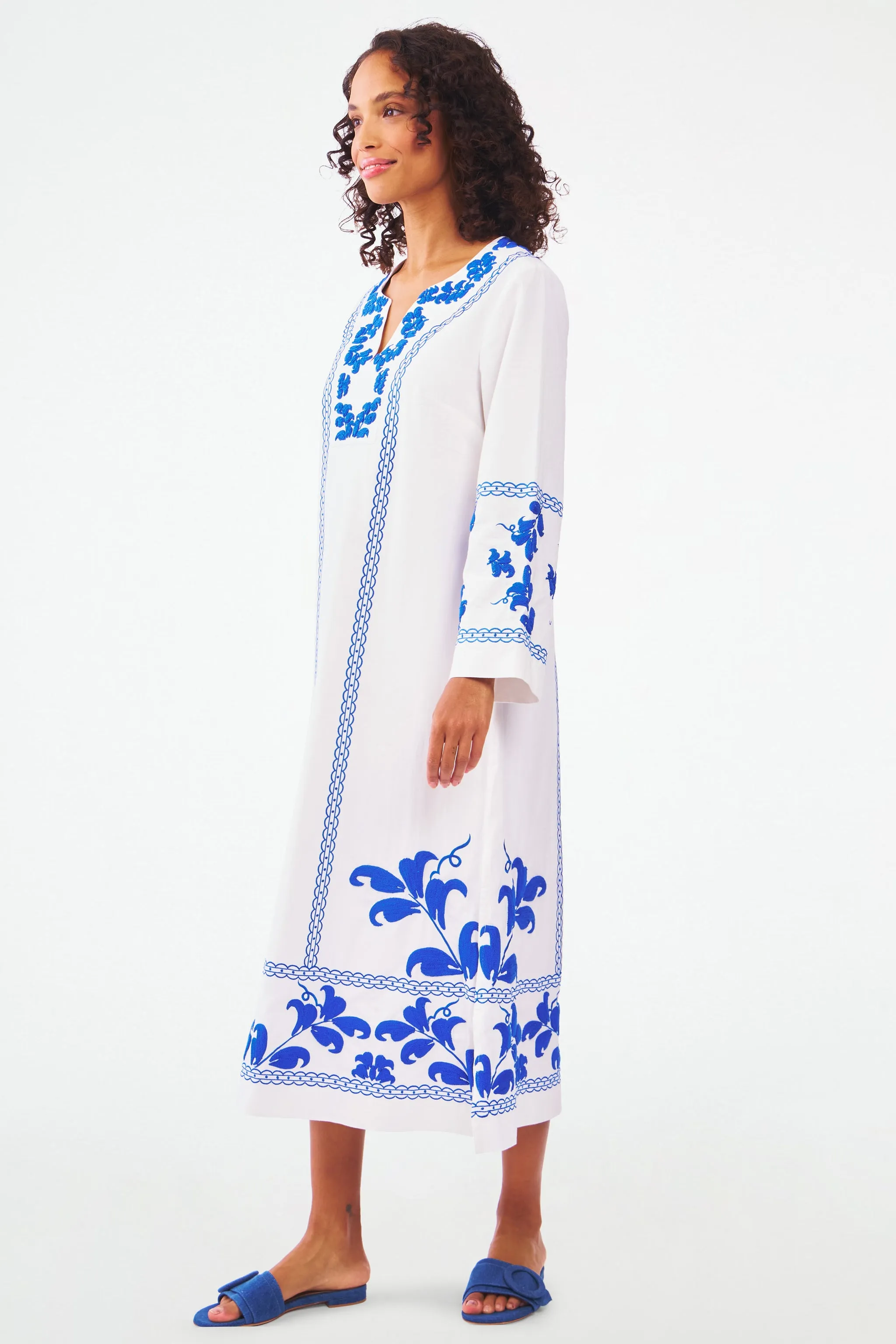 Freesia Embroidery Astrella Kurta sold by Roller Rabbit product image thumbnail 4