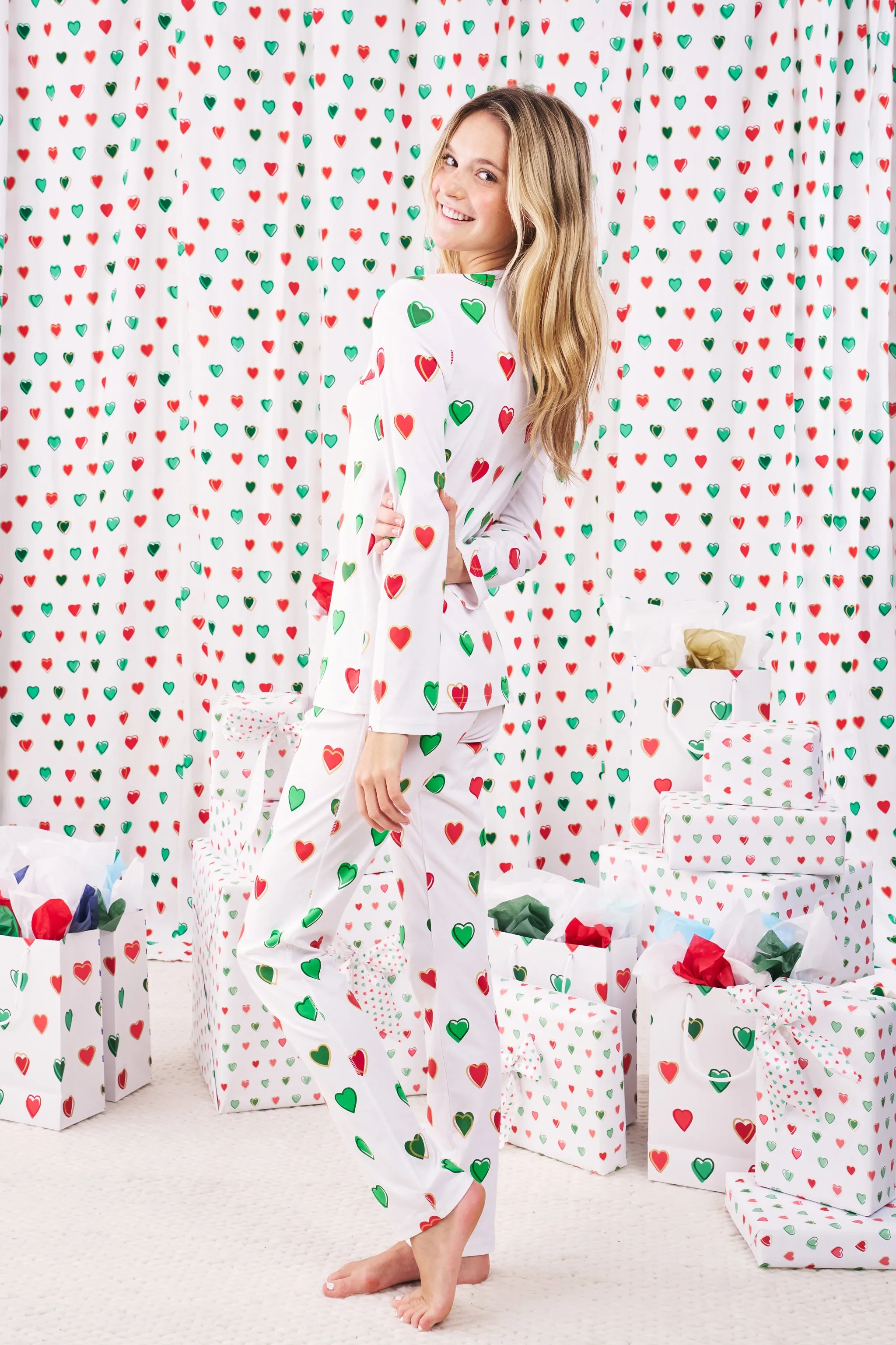 Big Holiday Hearts Pajamas sold by Roller Rabbit product image thumbnail 5