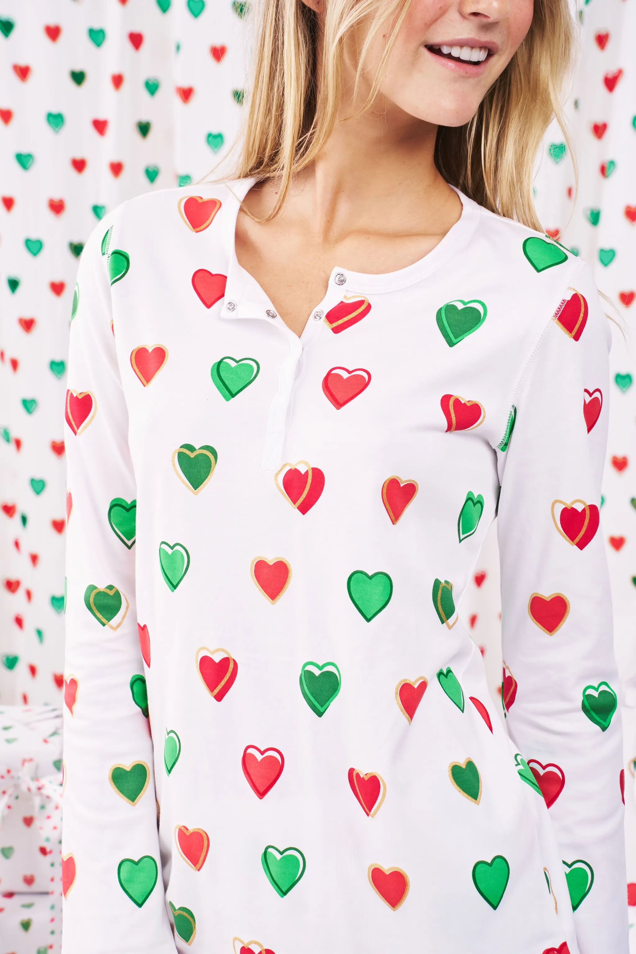 Big Holiday Hearts Pajamas sold by Roller Rabbit product image thumbnail 2