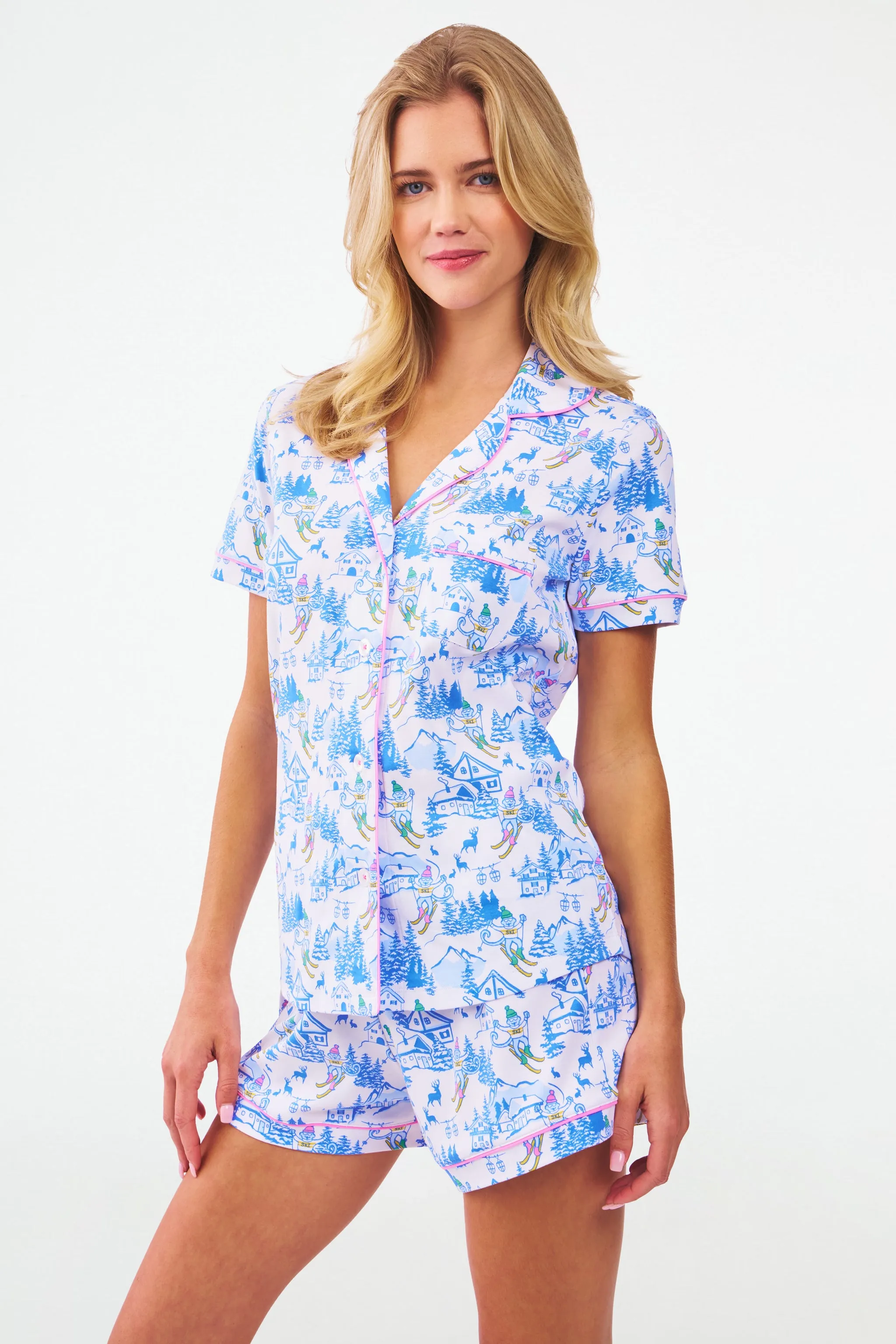 Ski Toile Polo Pajamas sold by Roller Rabbit product image thumbnail 3