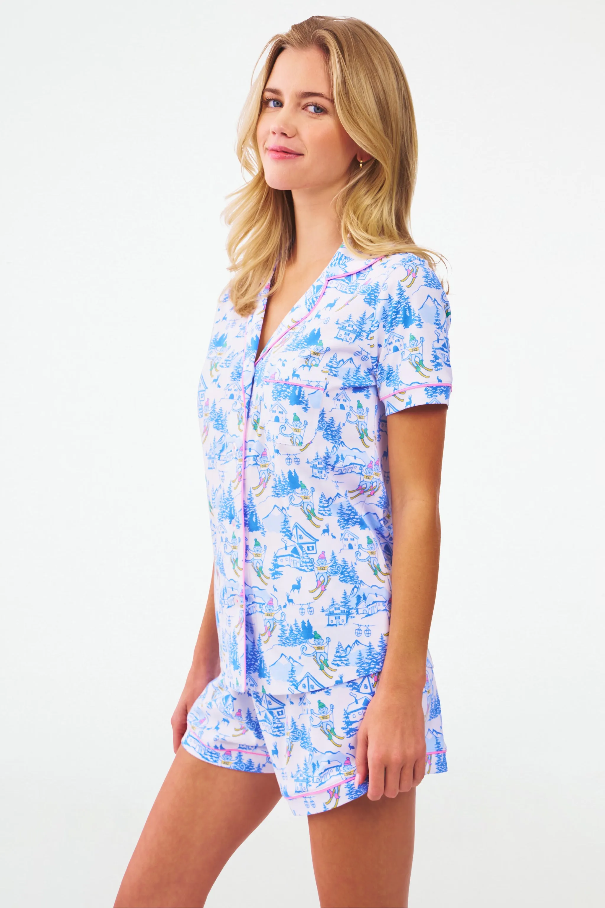Ski Toile Polo Pajamas sold by Roller Rabbit product image thumbnail 5