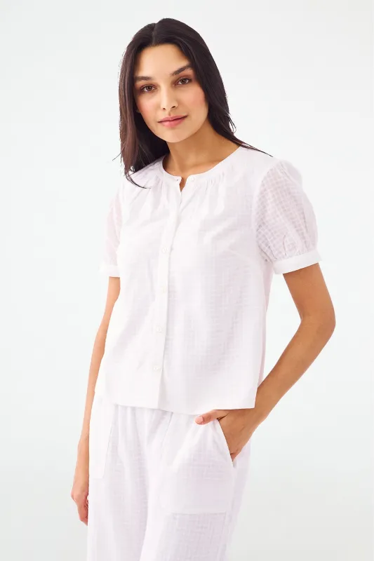 Gingham Check Dorian Top sold by Roller Rabbit