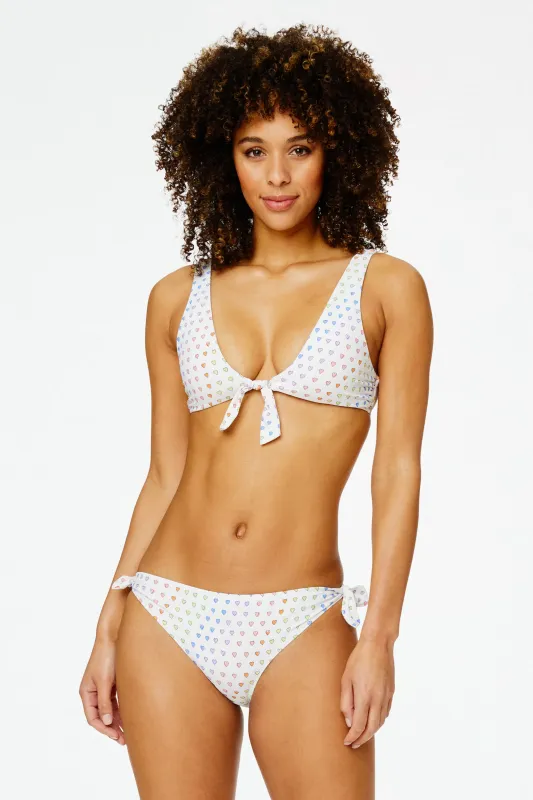 Disco Hearts Tie Front Top sold by Roller Rabbit