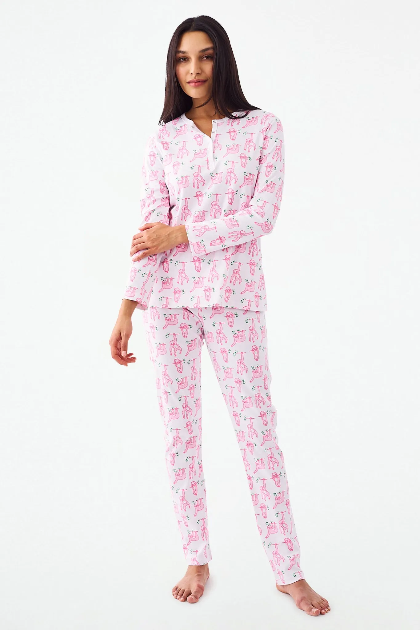 Sleepy Sloth Pajamas sold by Roller Rabbit