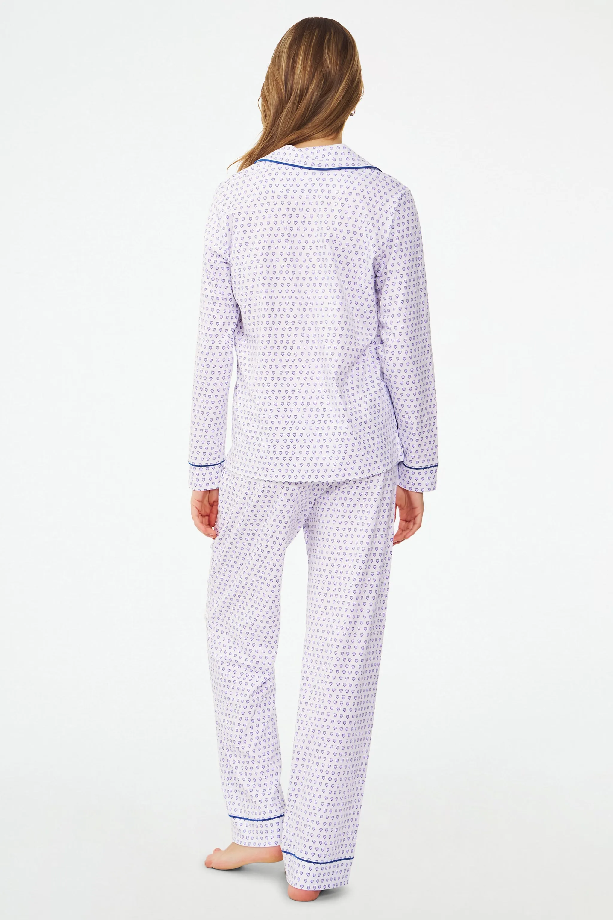 Hearts Long Sleeve Polo Pajamas sold by Roller Rabbit product image thumbnail 5