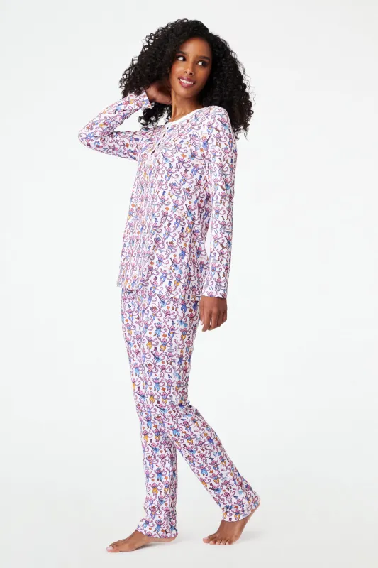 Austin Monkey Pajamas sold by Roller Rabbit