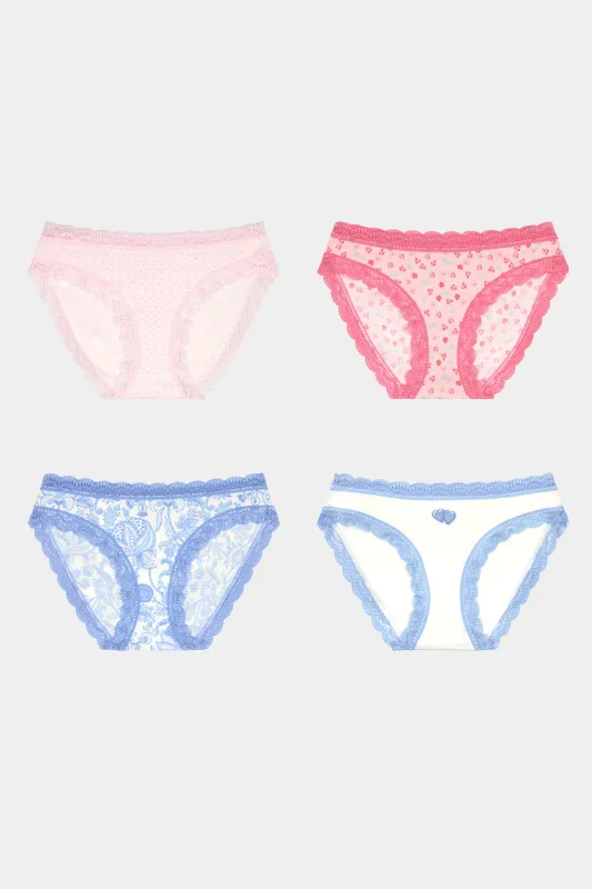 Pastel Core Bikini 4 Pack sold by Roller Rabbit