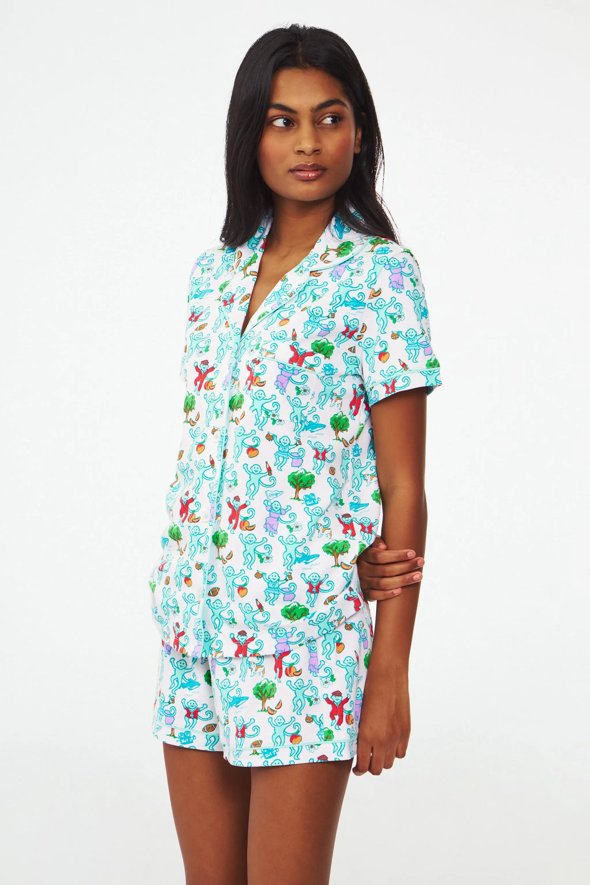 Georgia Monkey Polo Pajamas sold by Roller Rabbit product image thumbnail 3