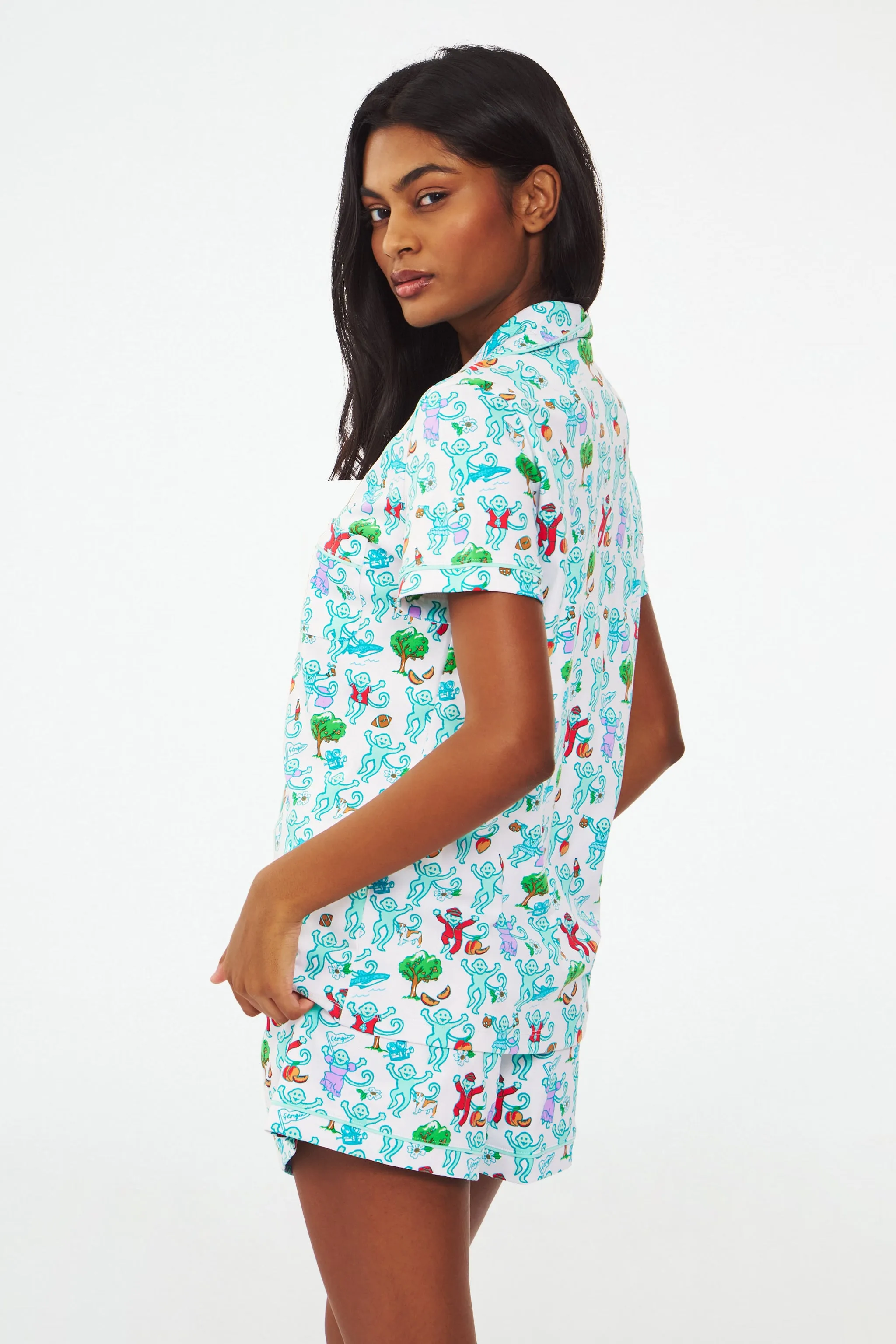 Georgia Monkey Polo Pajamas sold by Roller Rabbit product image thumbnail 4