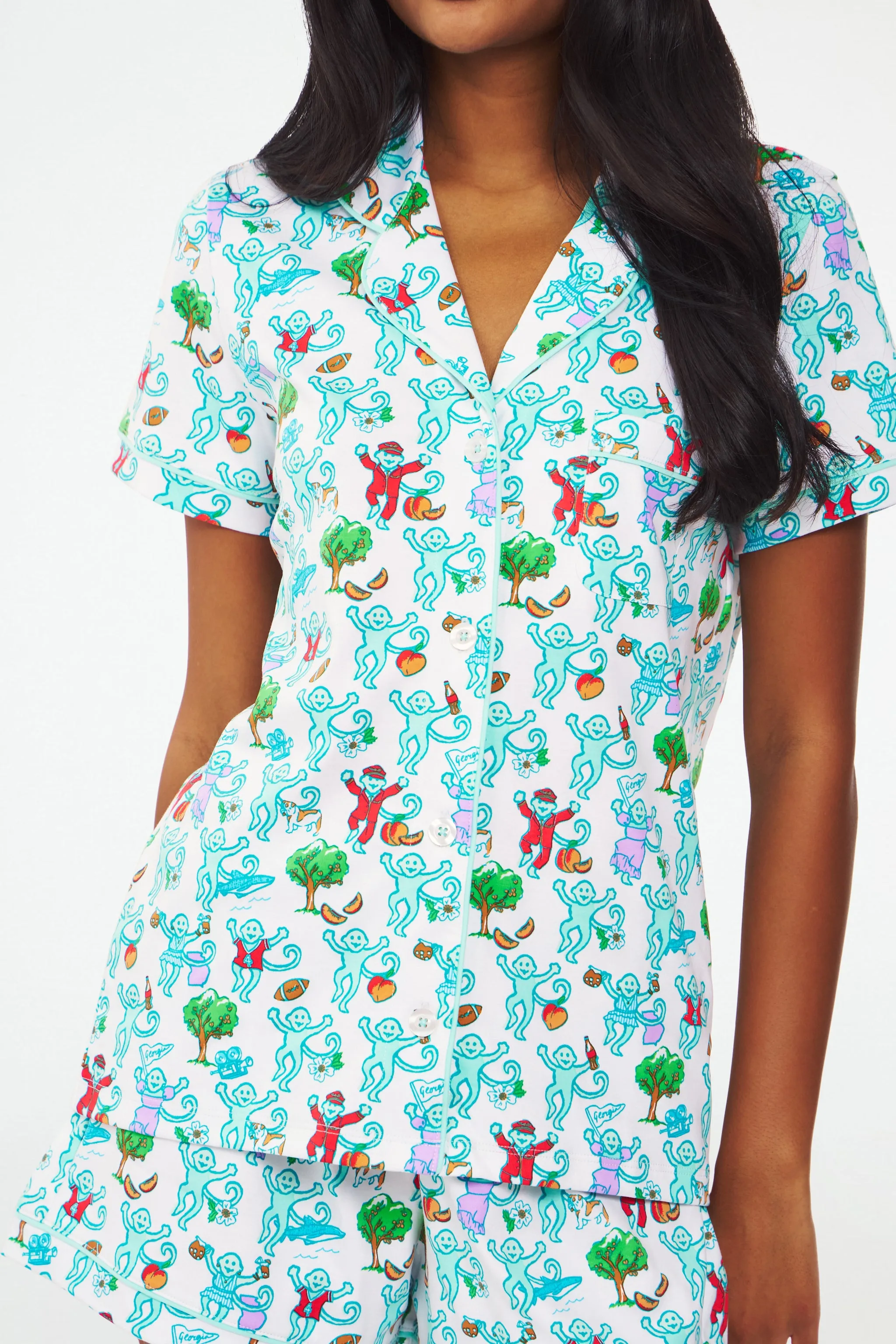 Georgia Monkey Polo Pajamas sold by Roller Rabbit product image thumbnail 2
