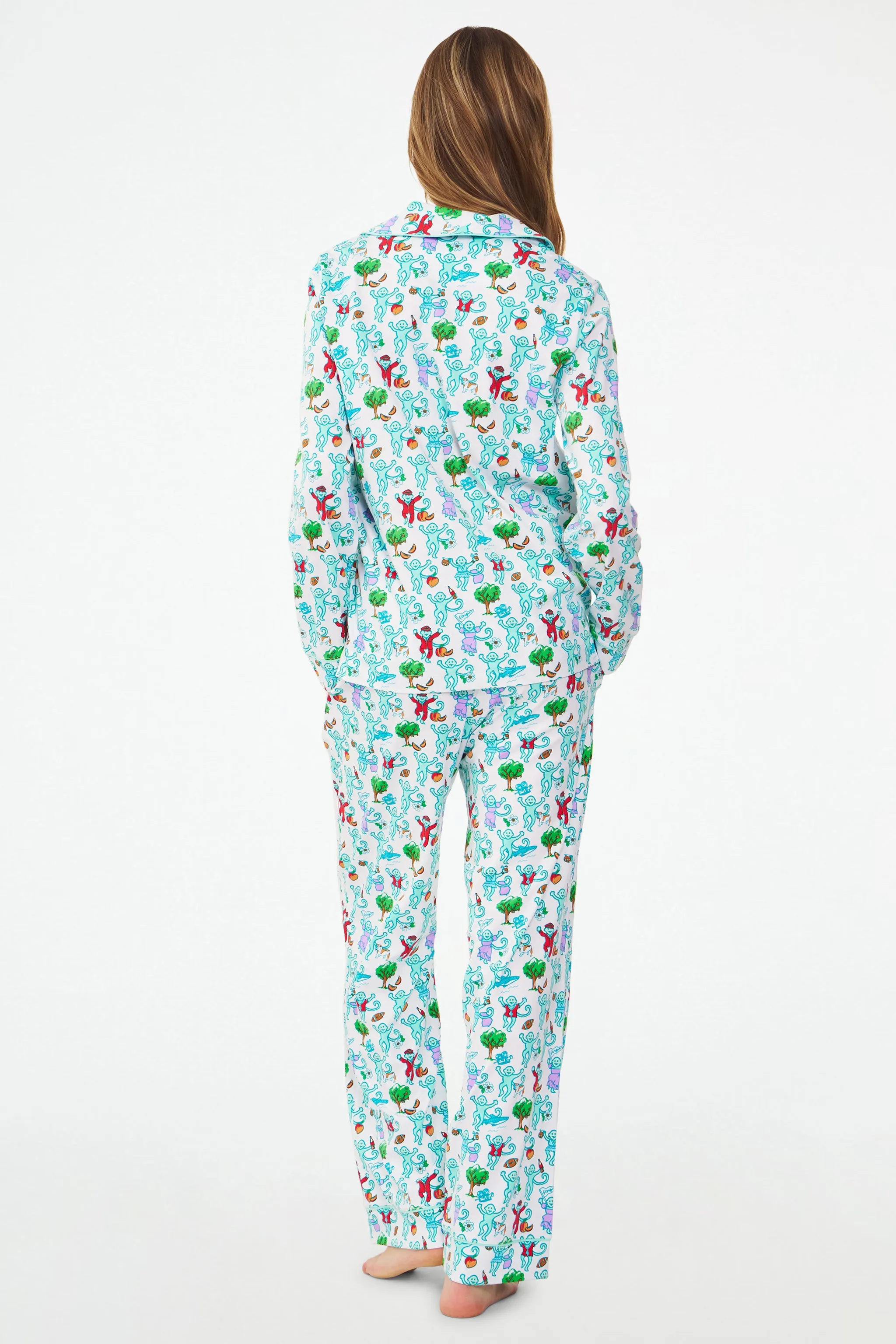 Georgia Monkey Long Sleeve Polo Pajamas sold by Roller Rabbit product image thumbnail 4