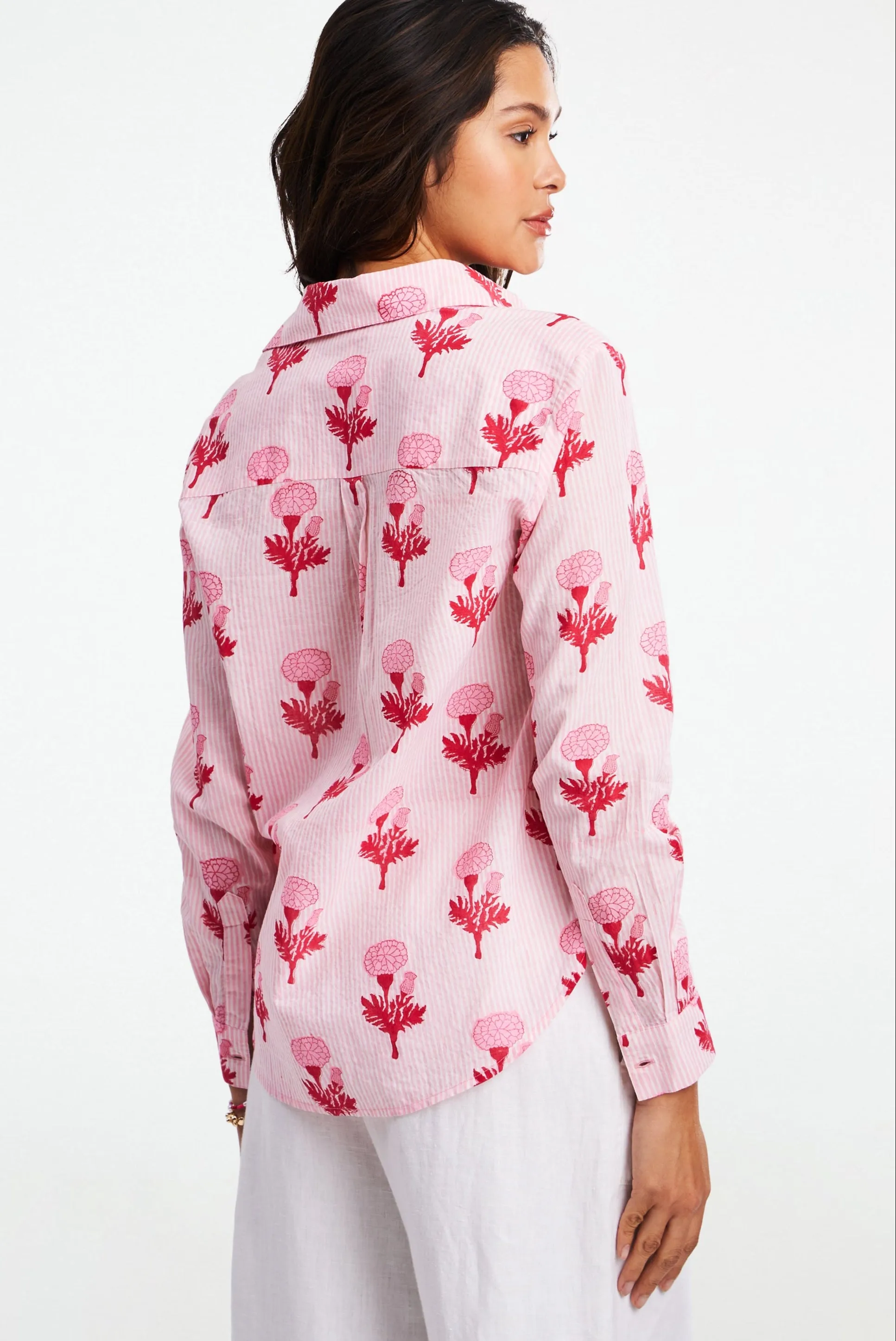 Marigold Stripe Guy Shirt sold by Roller Rabbit product image thumbnail 5