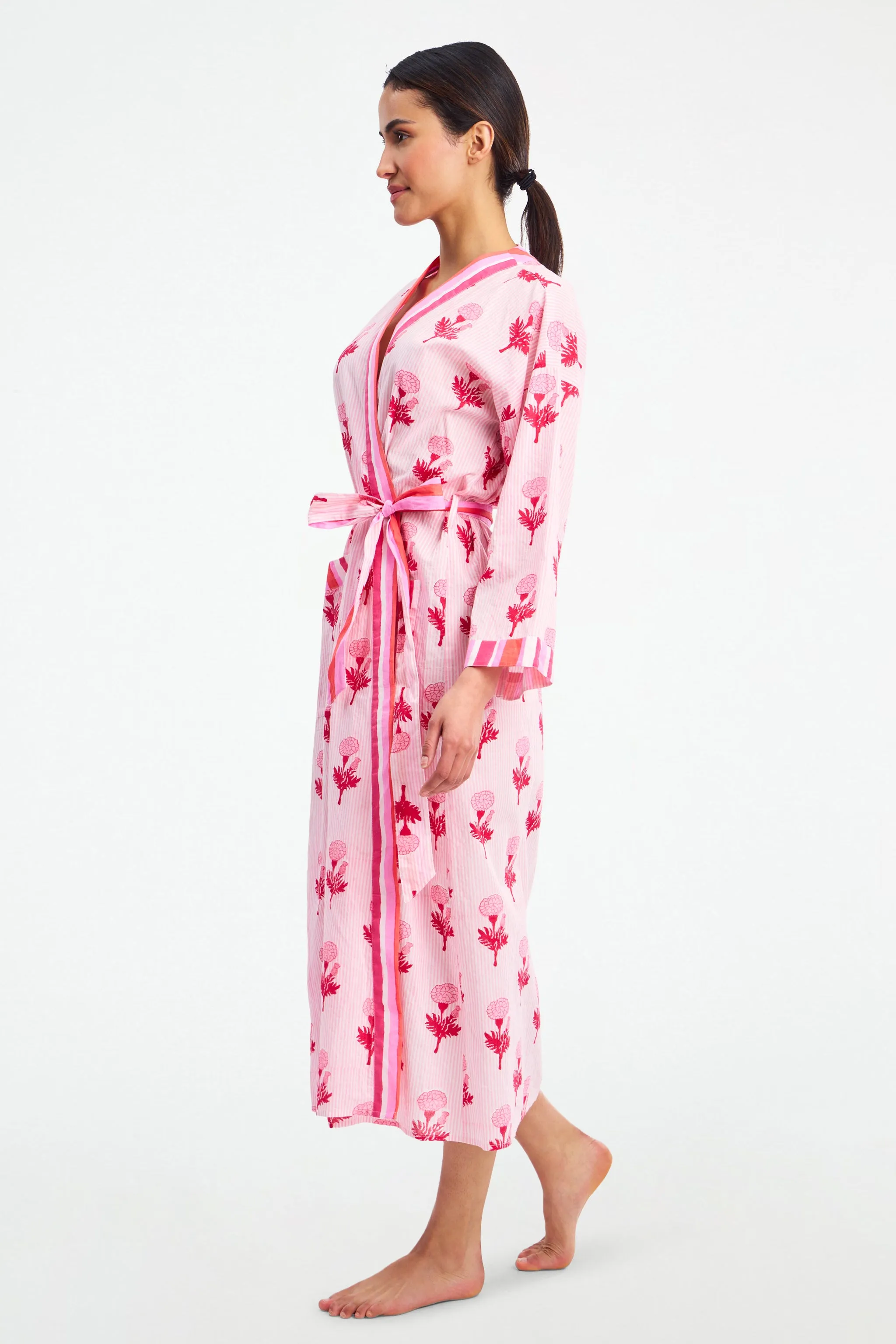 Marigold Stripe Summer Robe sold by Roller Rabbit product image thumbnail 3