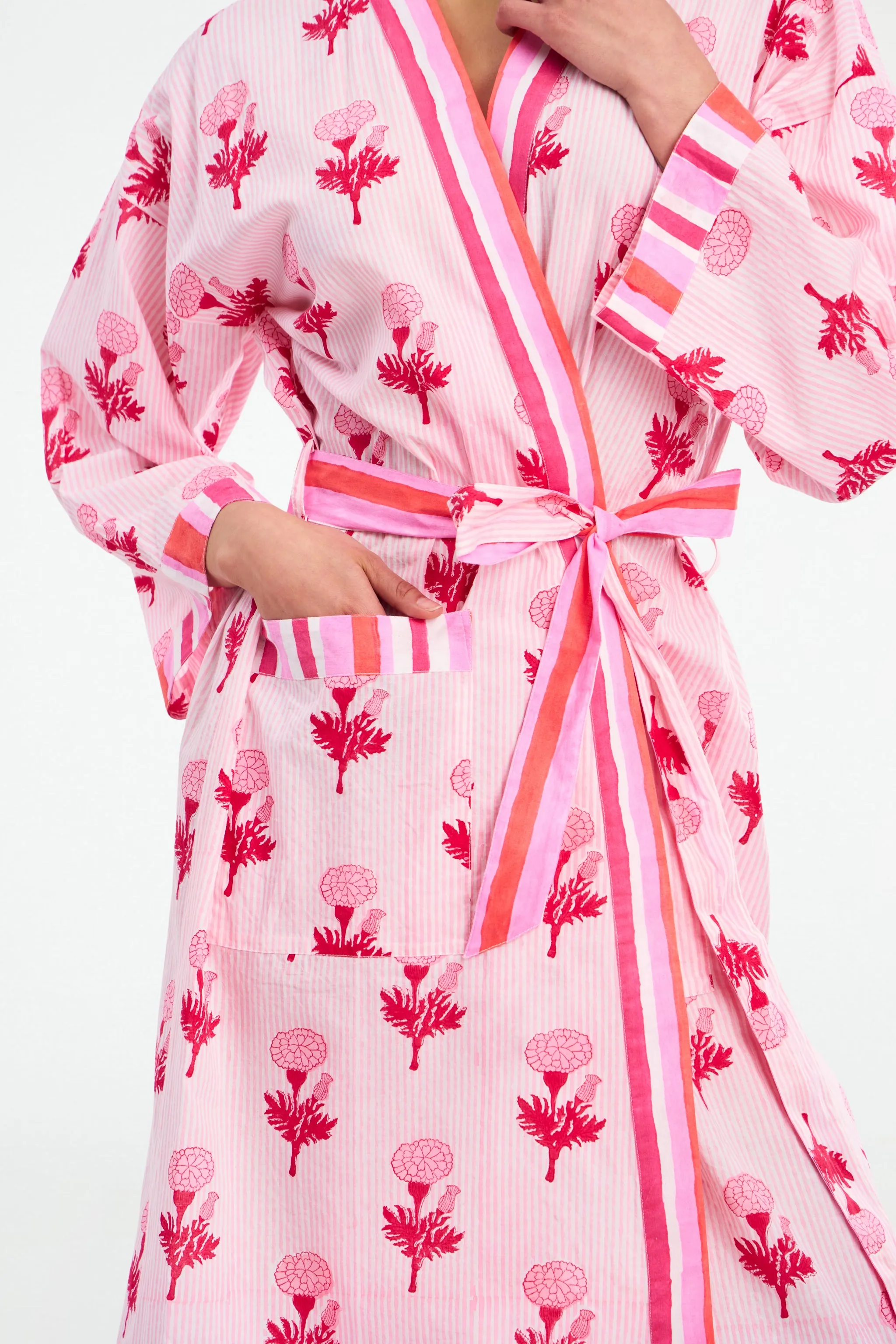 Marigold Stripe Summer Robe sold by Roller Rabbit product image thumbnail 4
