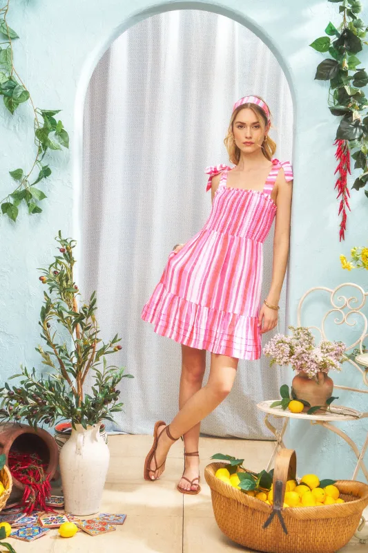 Painted Stripe Delvine Dress sold by Roller Rabbit