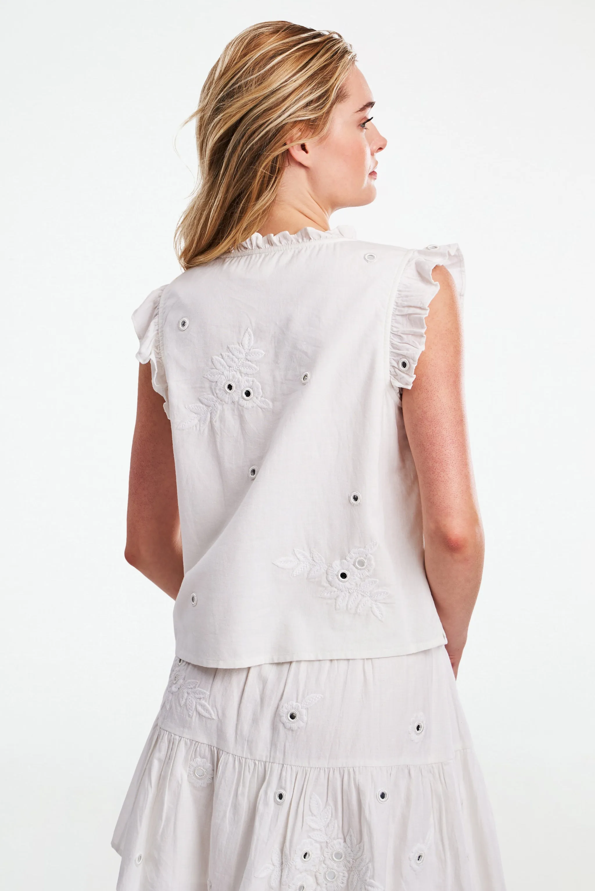 Gloriosa Embroidery Steffie Top sold by Roller Rabbit product image thumbnail 5