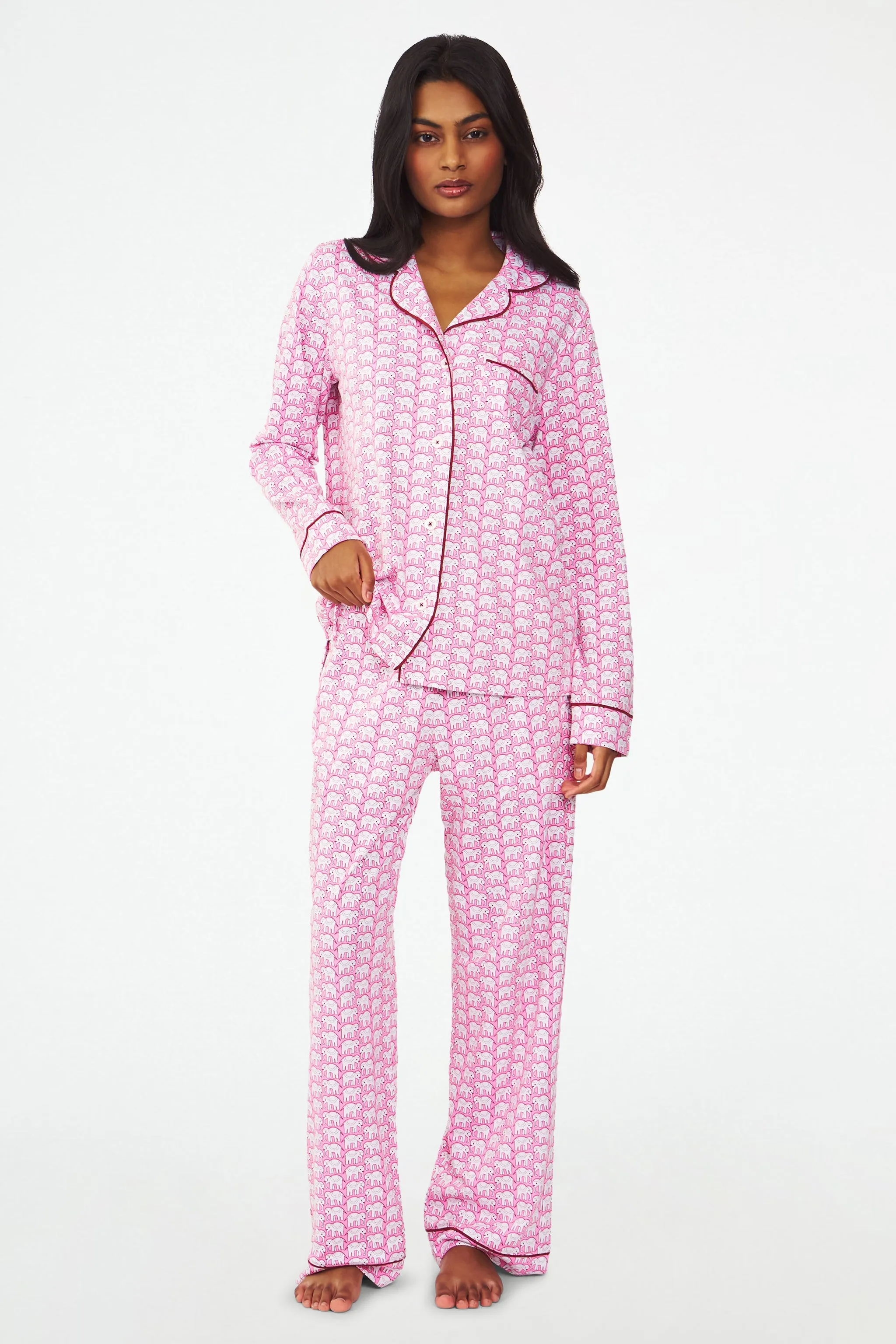 Hathi Long Sleeve Polo Pajamas sold by Roller Rabbit product image thumbnail 3