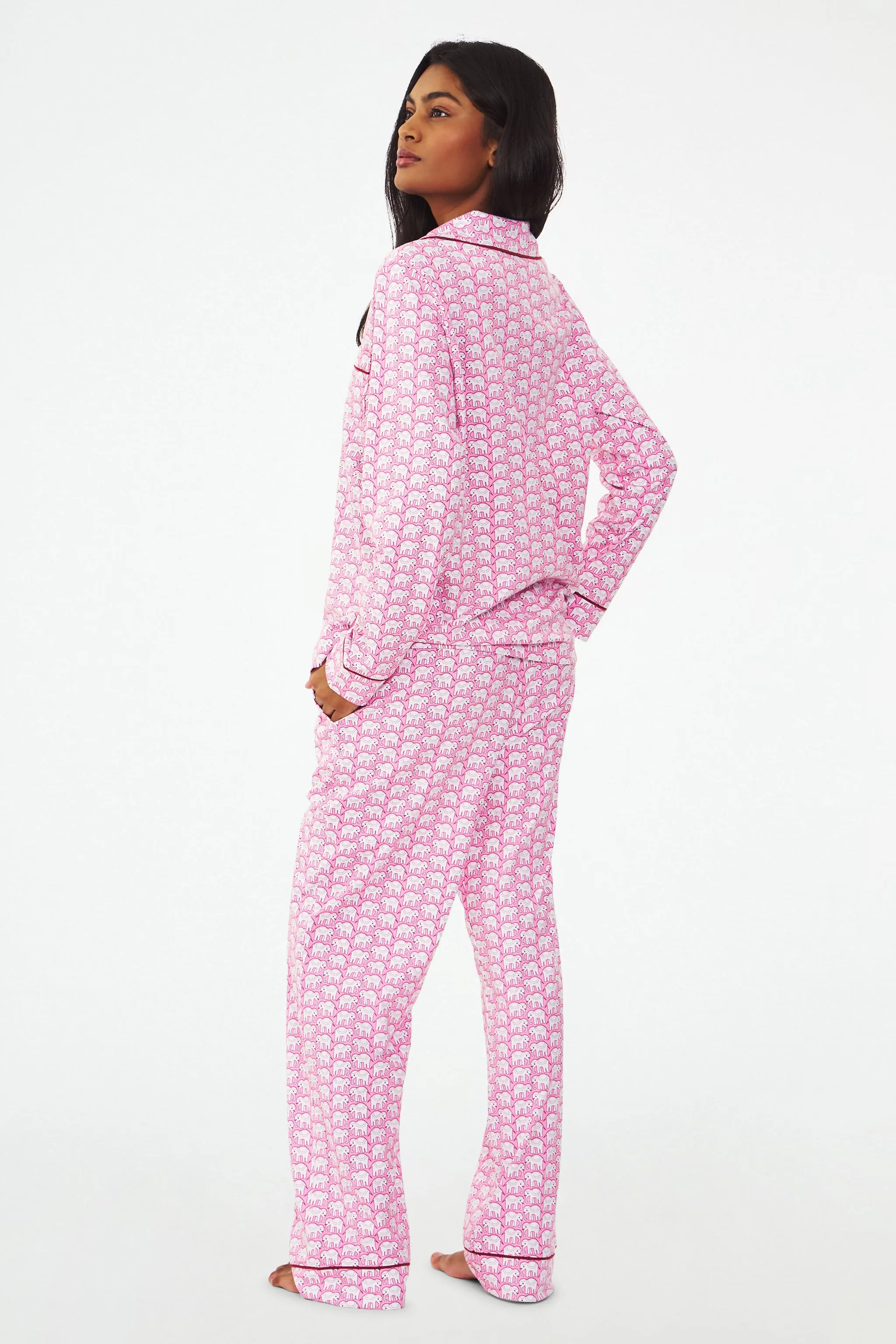 Hathi Long Sleeve Polo Pajamas sold by Roller Rabbit product image thumbnail 5