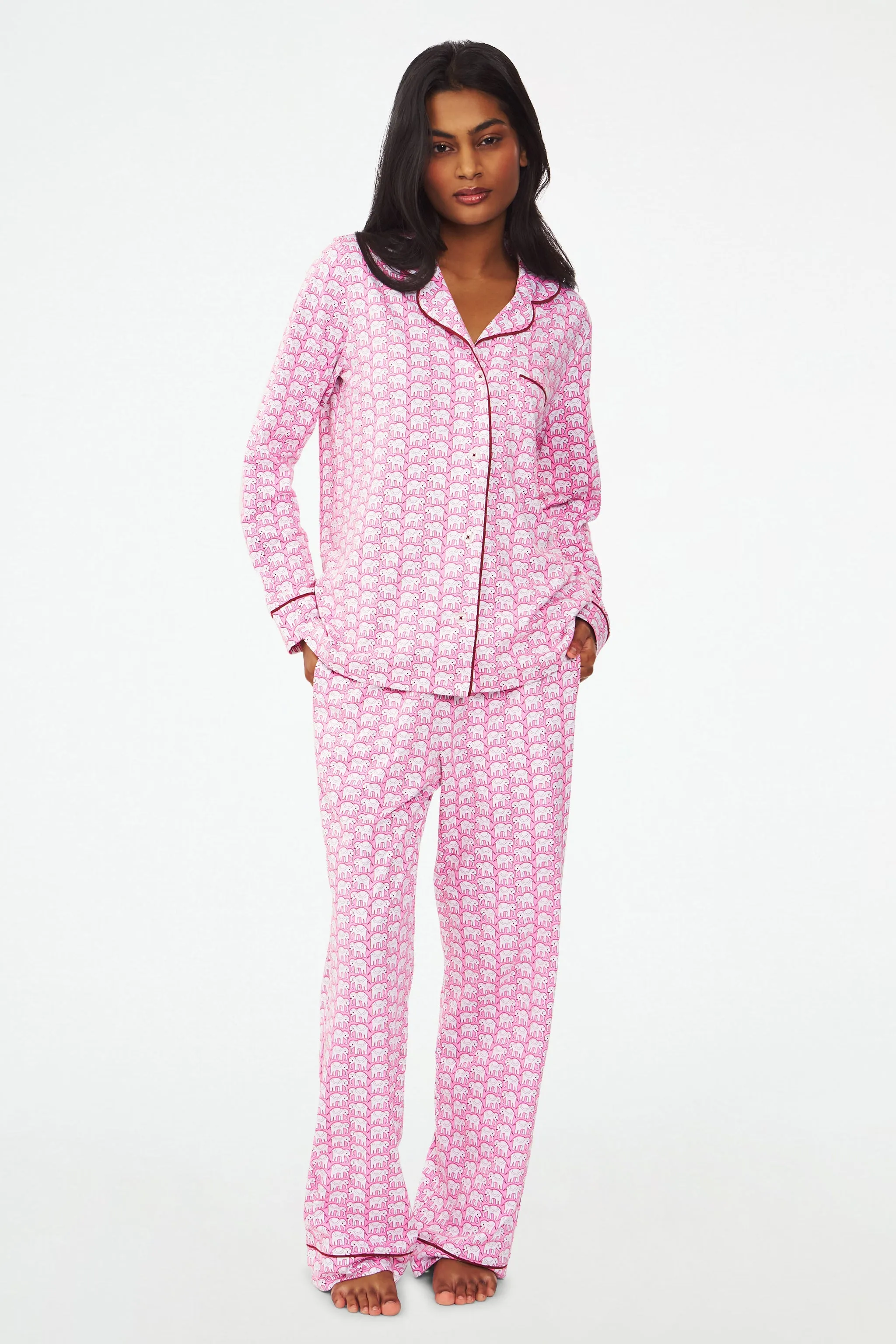Hathi Long Sleeve Polo Pajamas sold by Roller Rabbit