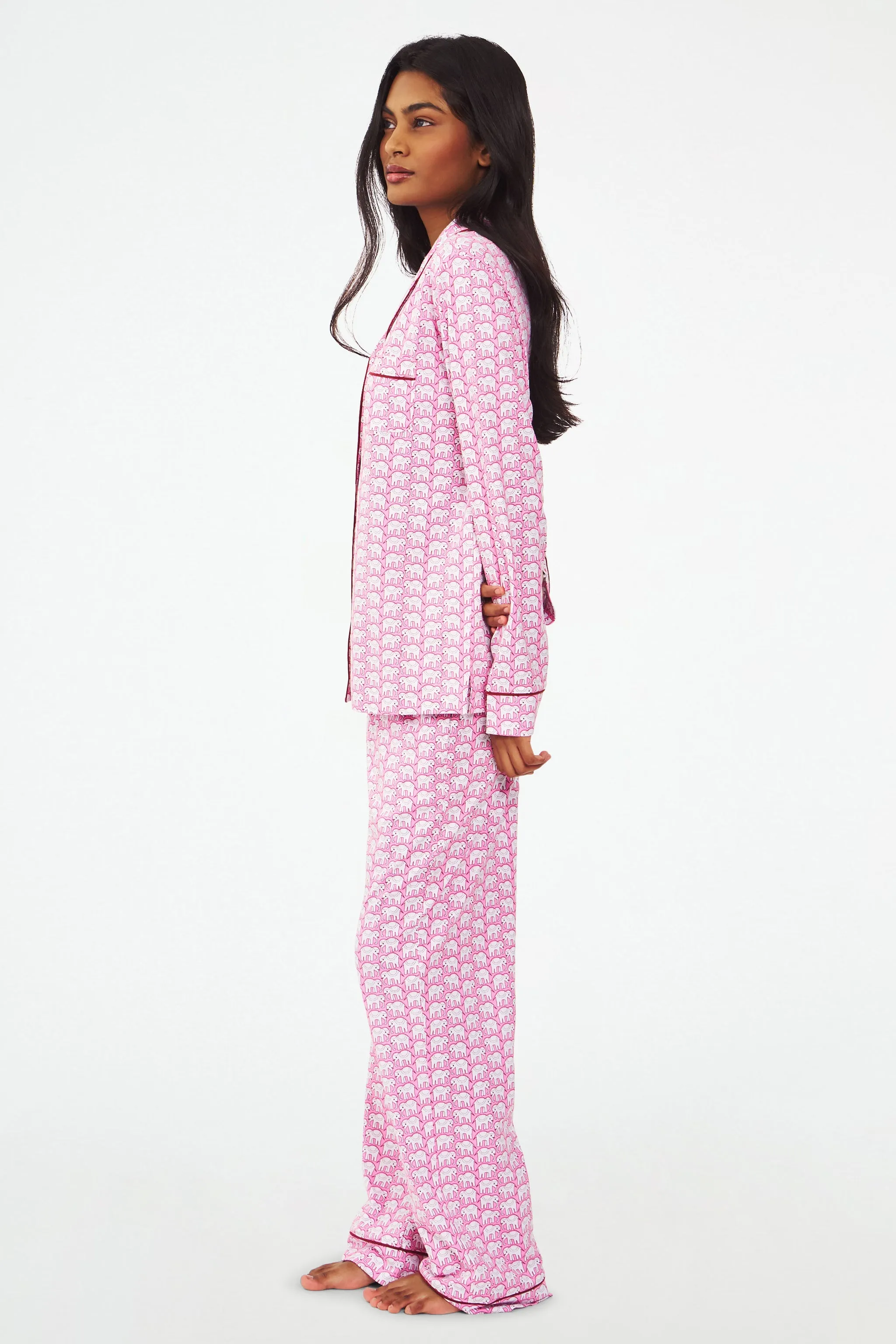 Hathi Long Sleeve Polo Pajamas sold by Roller Rabbit product image thumbnail 4