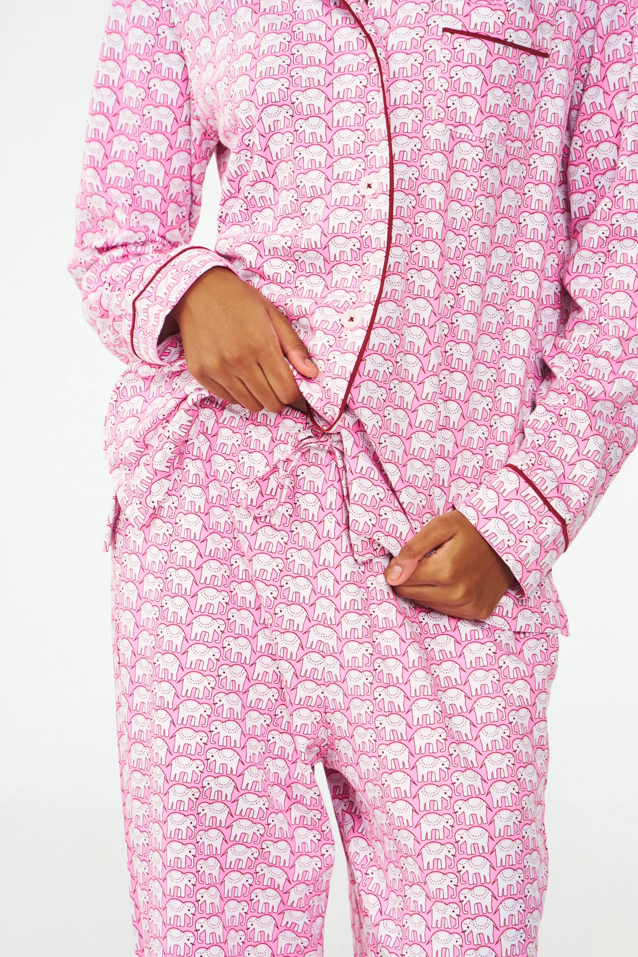 Hathi Long Sleeve Polo Pajamas sold by Roller Rabbit product image thumbnail 2