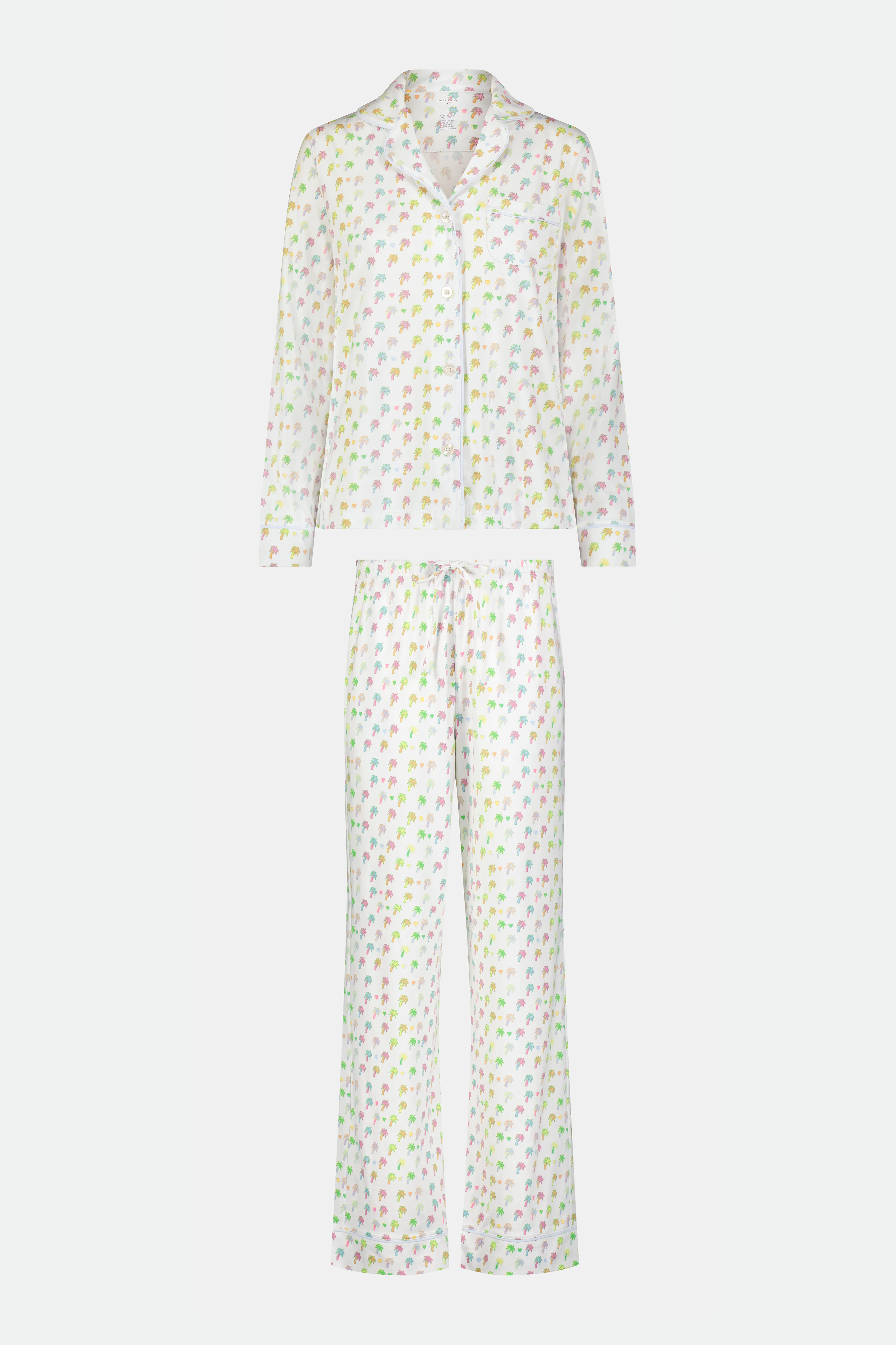 Palm Dreams Long Sleeve Polo Pajamas sold by Roller Rabbit product image thumbnail 2