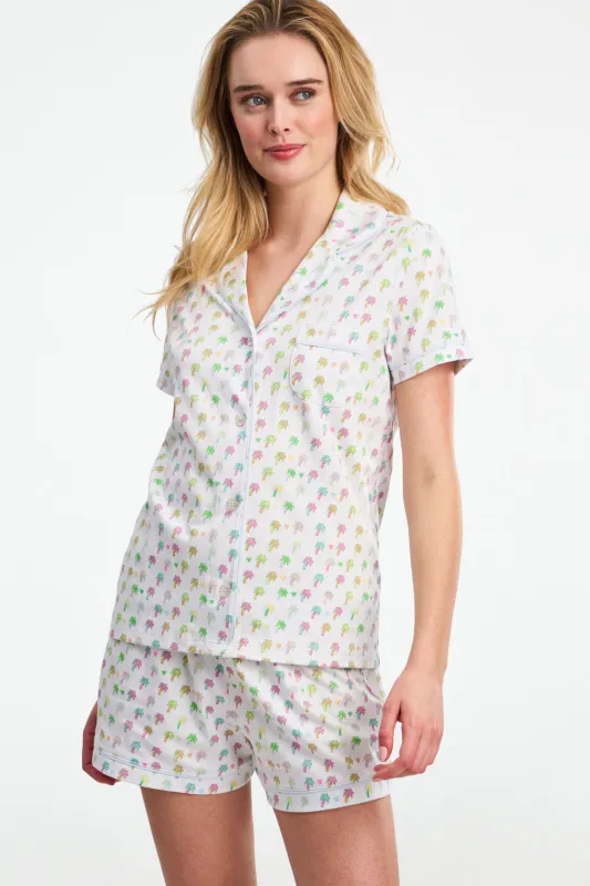 Palm Dreams Polo Pajamas sold by Roller Rabbit