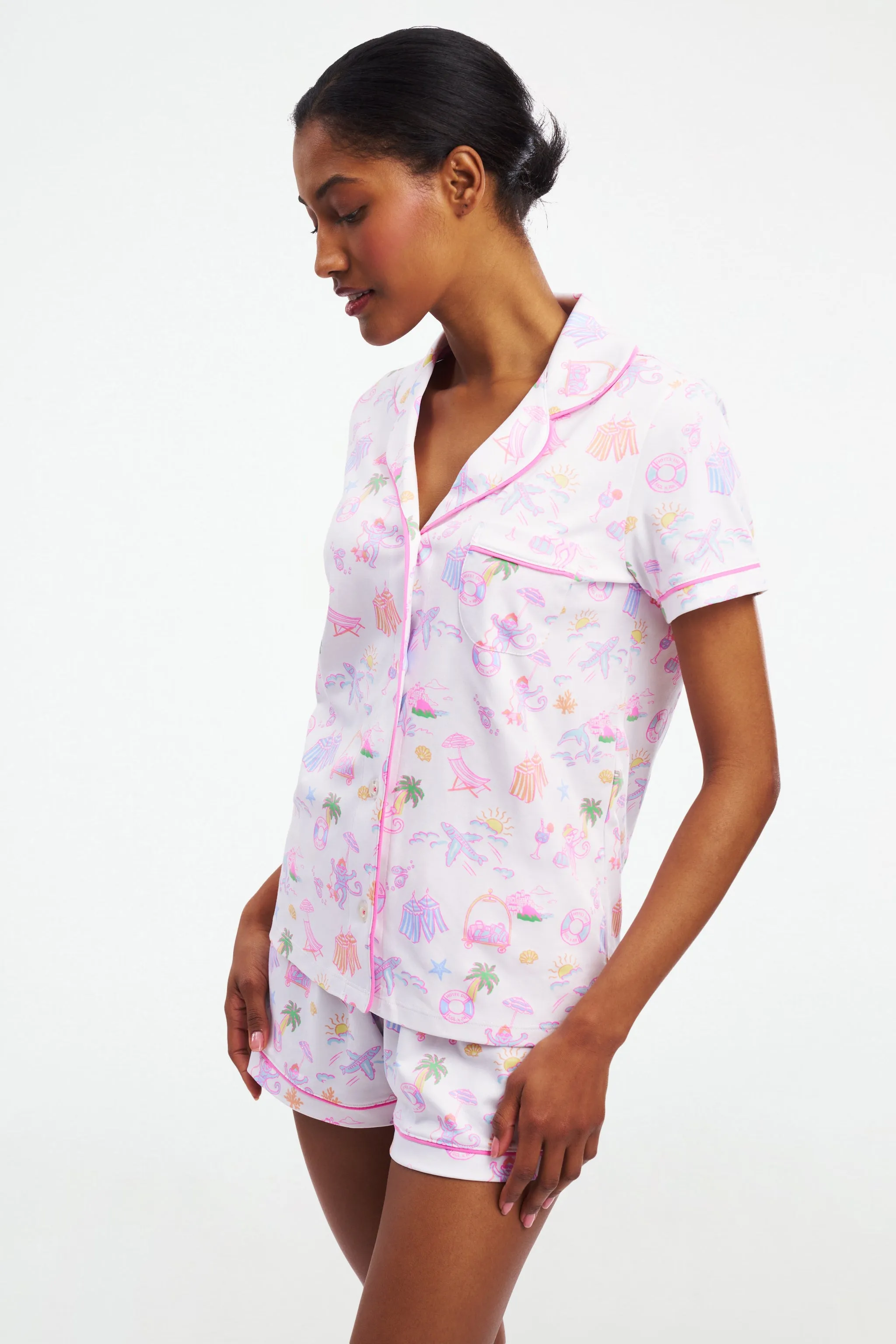 Hotel Tropical Polo Pajamas sold by Roller Rabbit product image thumbnail 5
