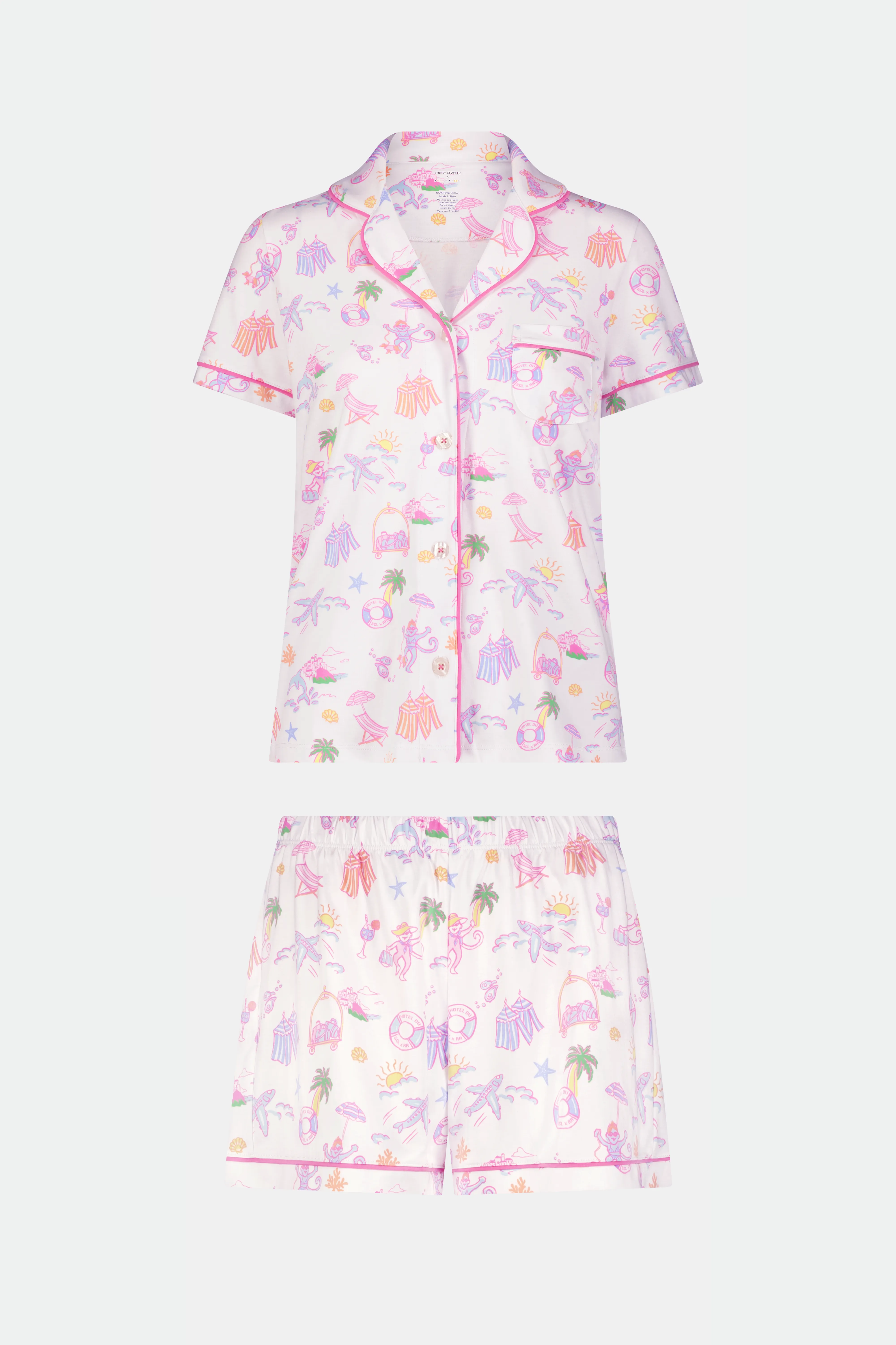 Hotel Tropical Polo Pajamas sold by Roller Rabbit product image thumbnail 3