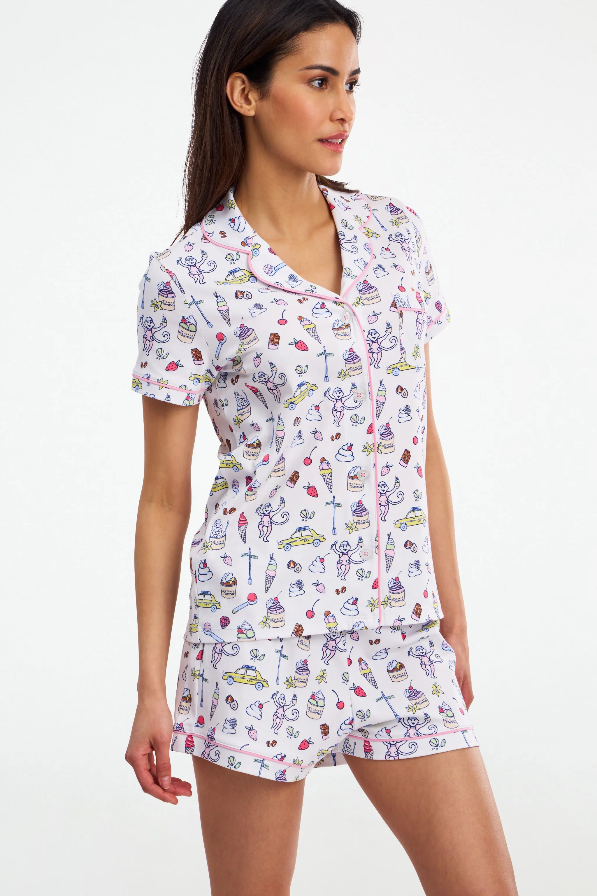 Dulce De Monkey Polo Pajamas sold by Roller Rabbit product image thumbnail 5