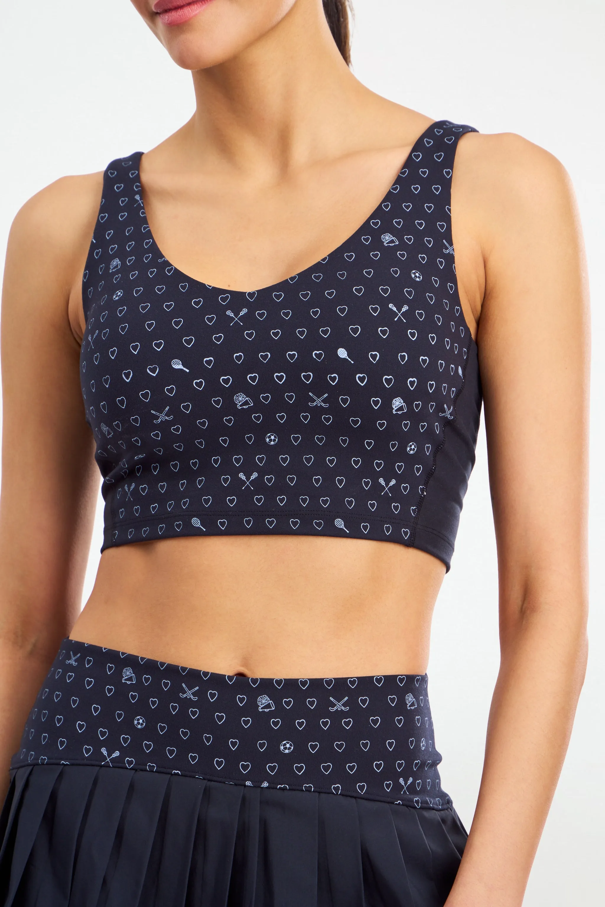 Sporty Hearts Caty Cropped Tank sold by Roller Rabbit product image thumbnail 3