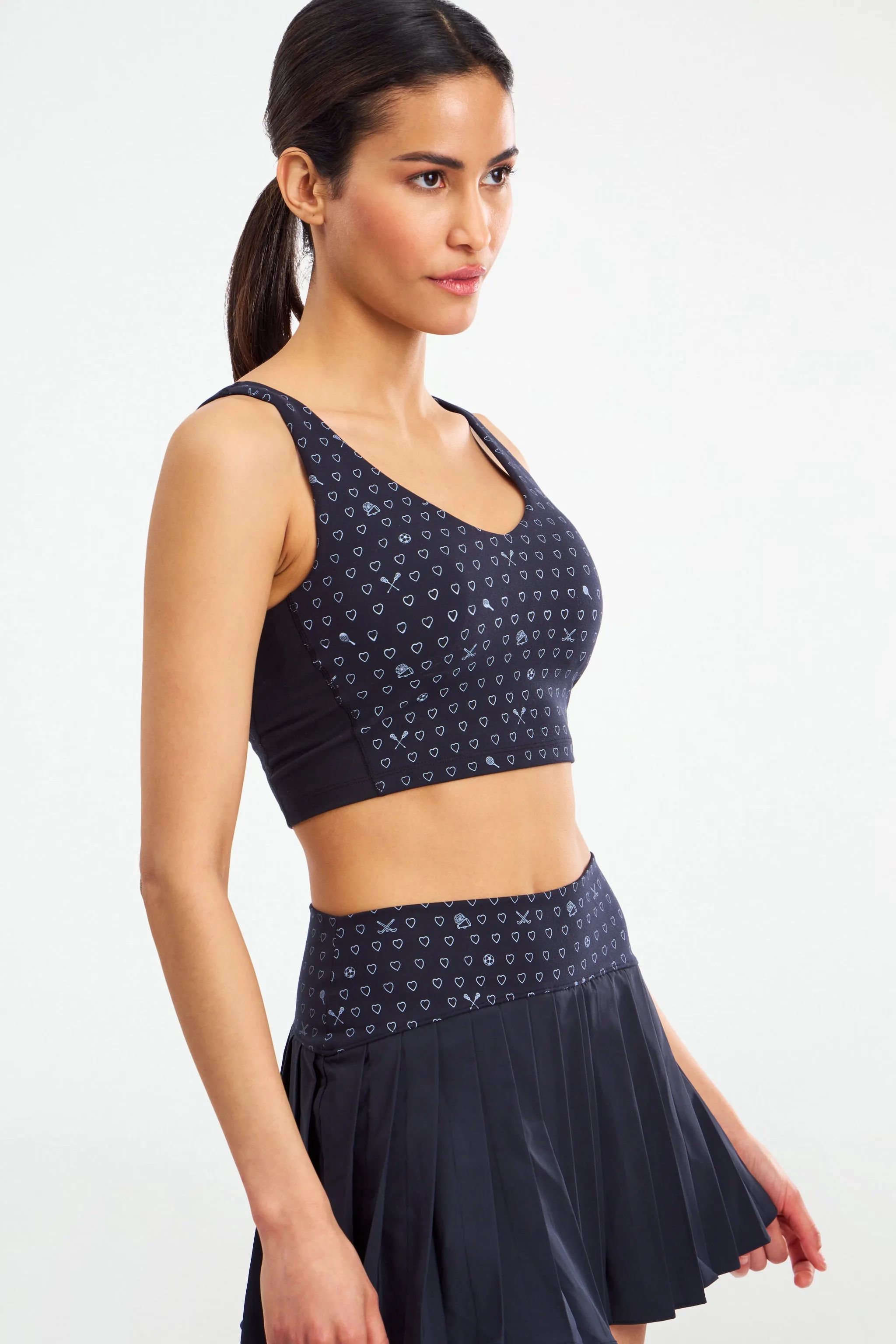 Sporty Hearts Caty Cropped Tank sold by Roller Rabbit product image thumbnail 5