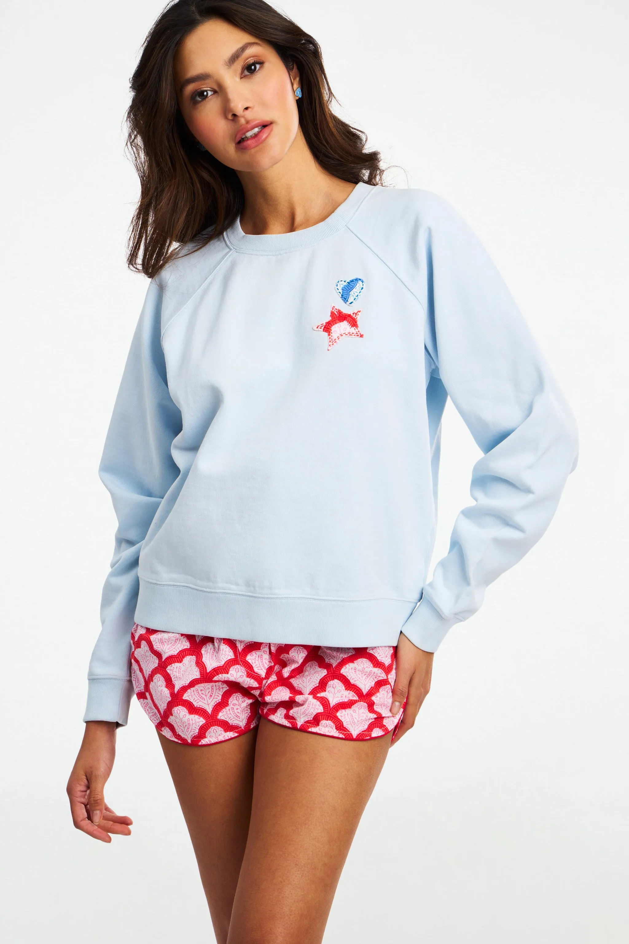 Jemina Star Applique Crewneck sold by Roller Rabbit