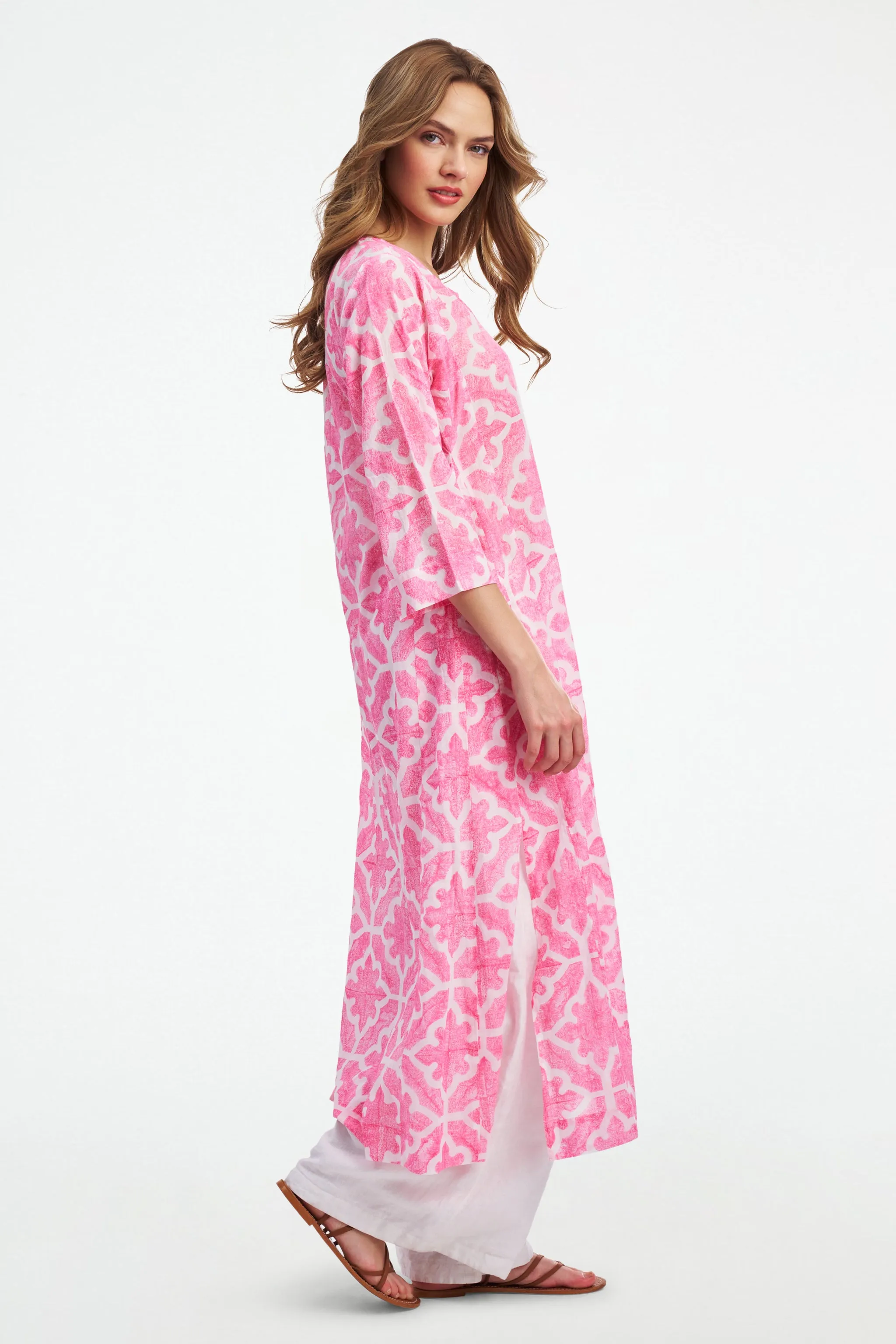 Monaco Pool Anu Long Kurta sold by Roller Rabbit product image thumbnail 4