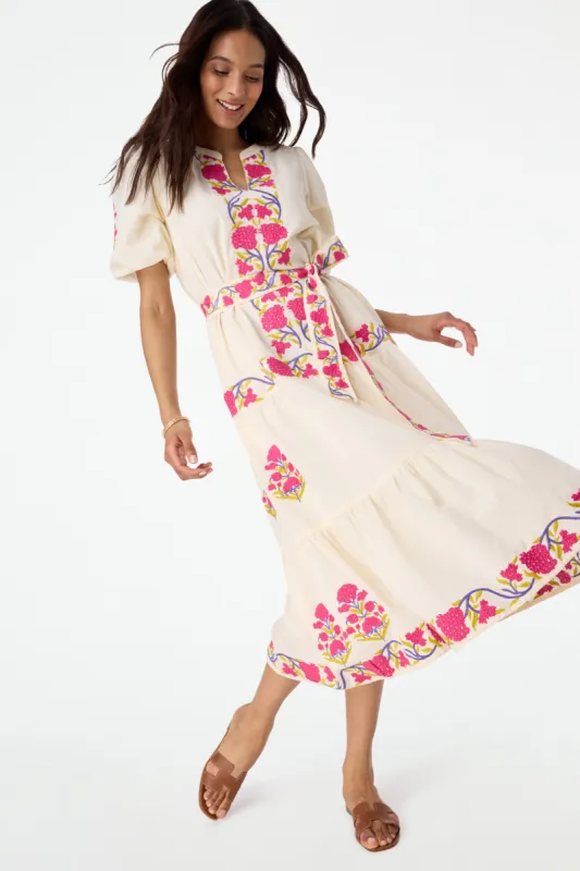 Column Embroidery Valonia Dress sold by Roller Rabbit