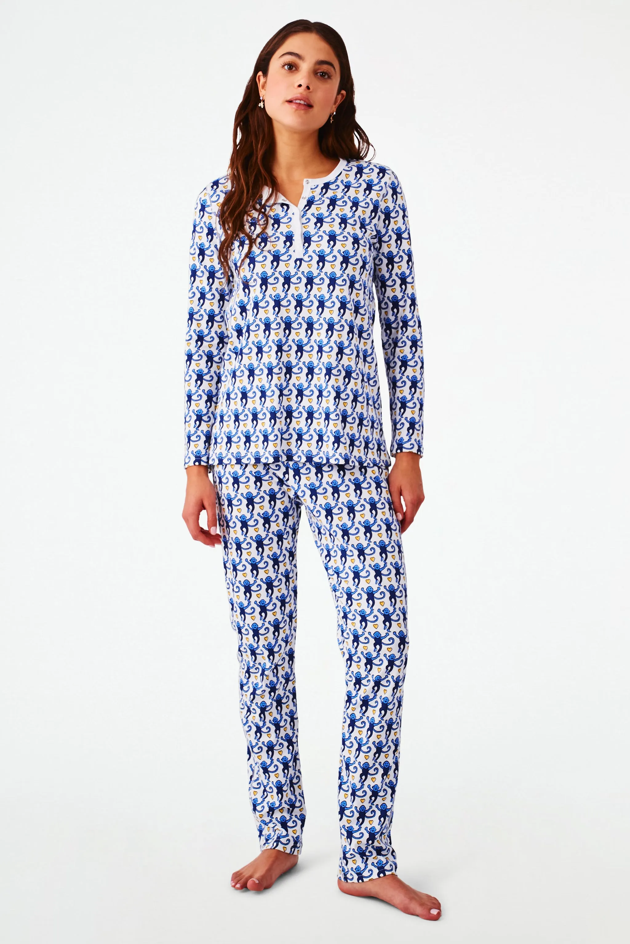 Lovely Monkey Pajamas sold by Roller Rabbit