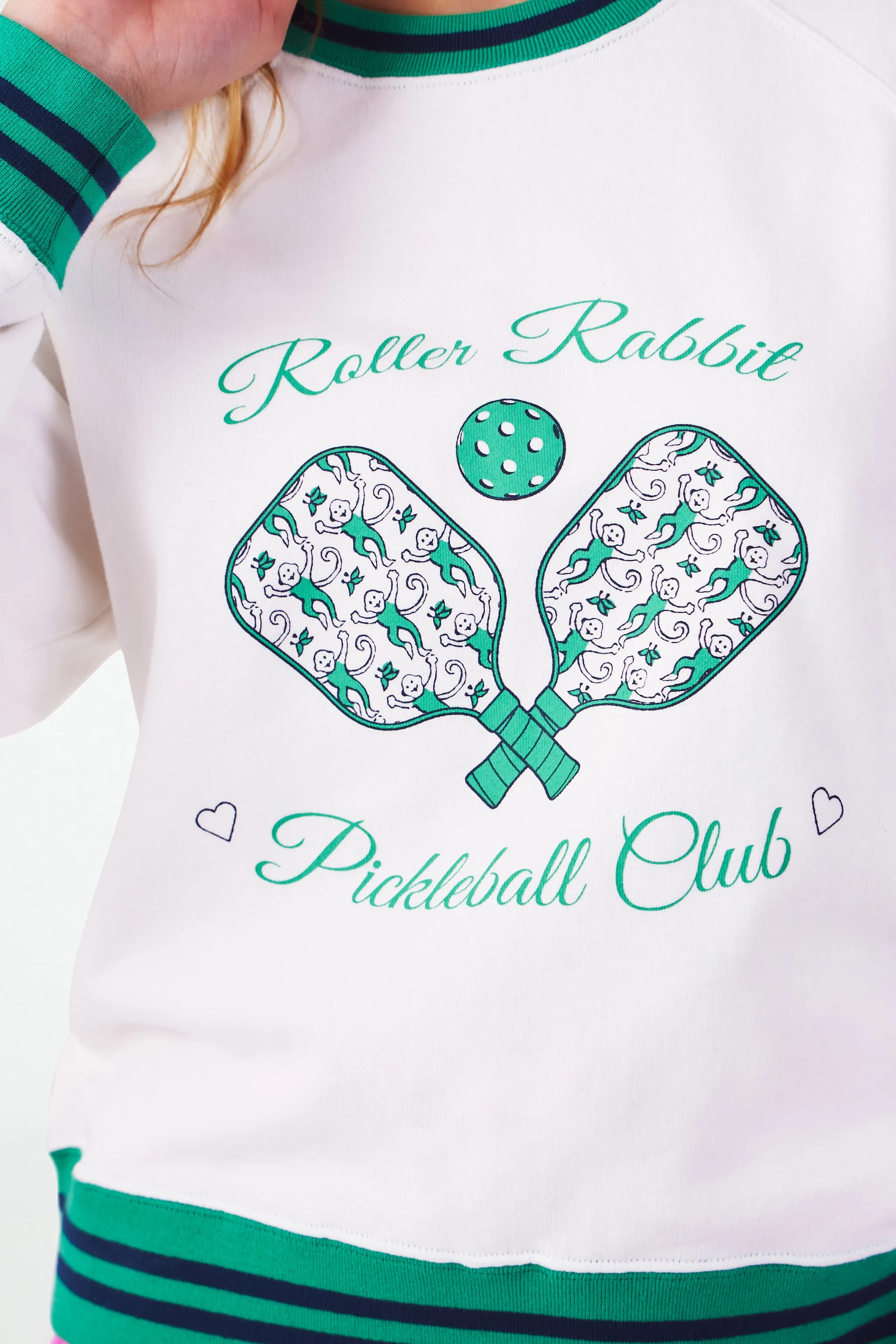 Roller Rabbit Pickleball Club Sweatshirt sold by Roller Rabbit product image thumbnail 2