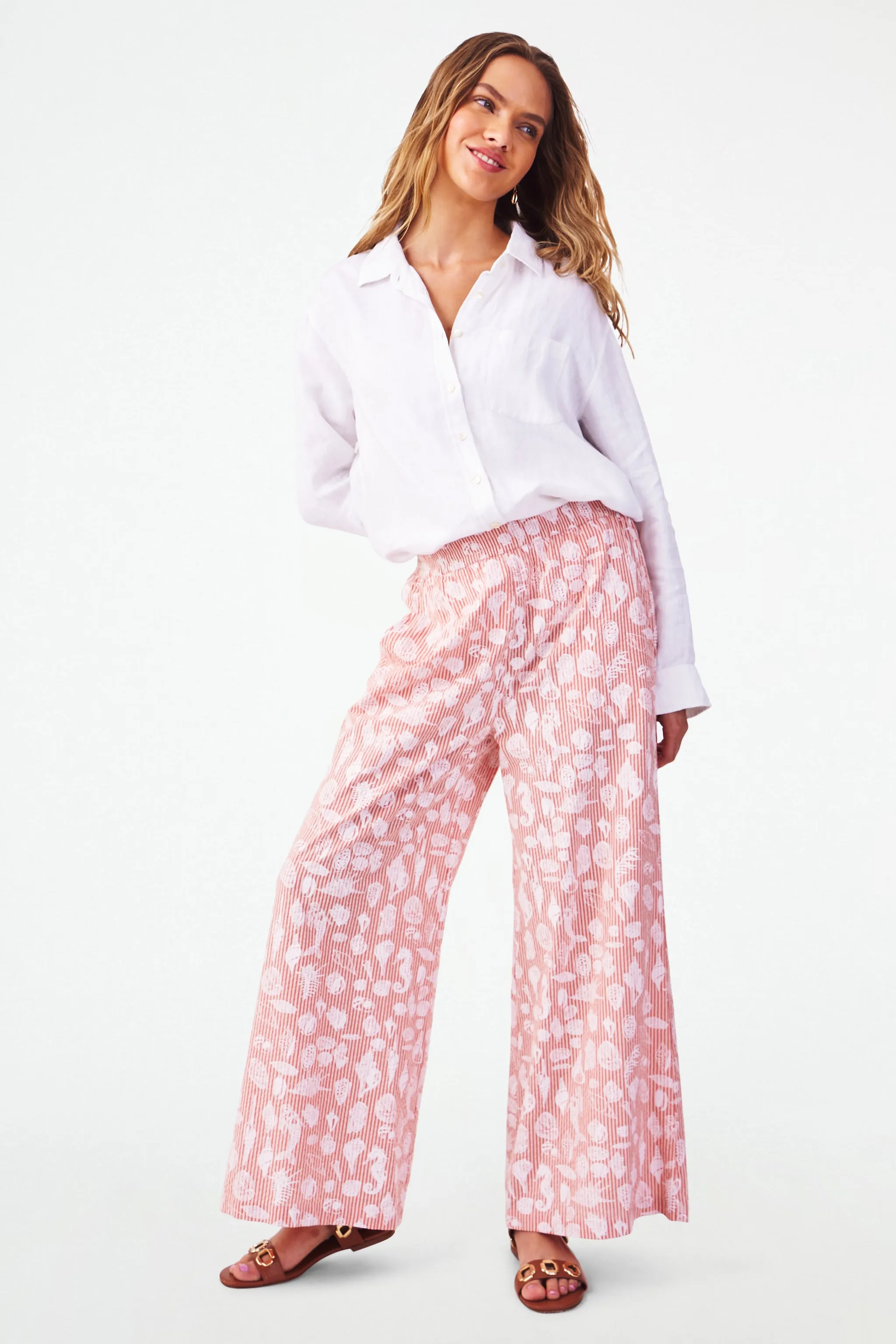 Seaside Stripe Kaylee Pant sold by Roller Rabbit product image thumbnail 2