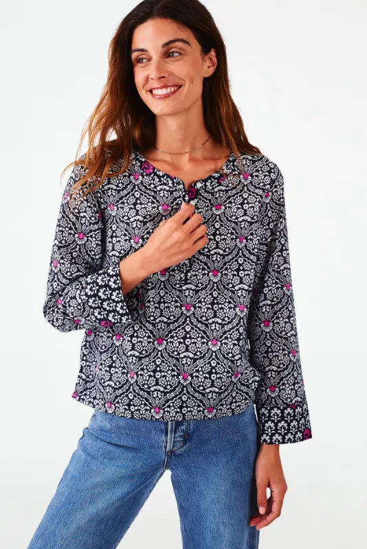 Periyar-Dora Ximena Top sold by Roller Rabbit